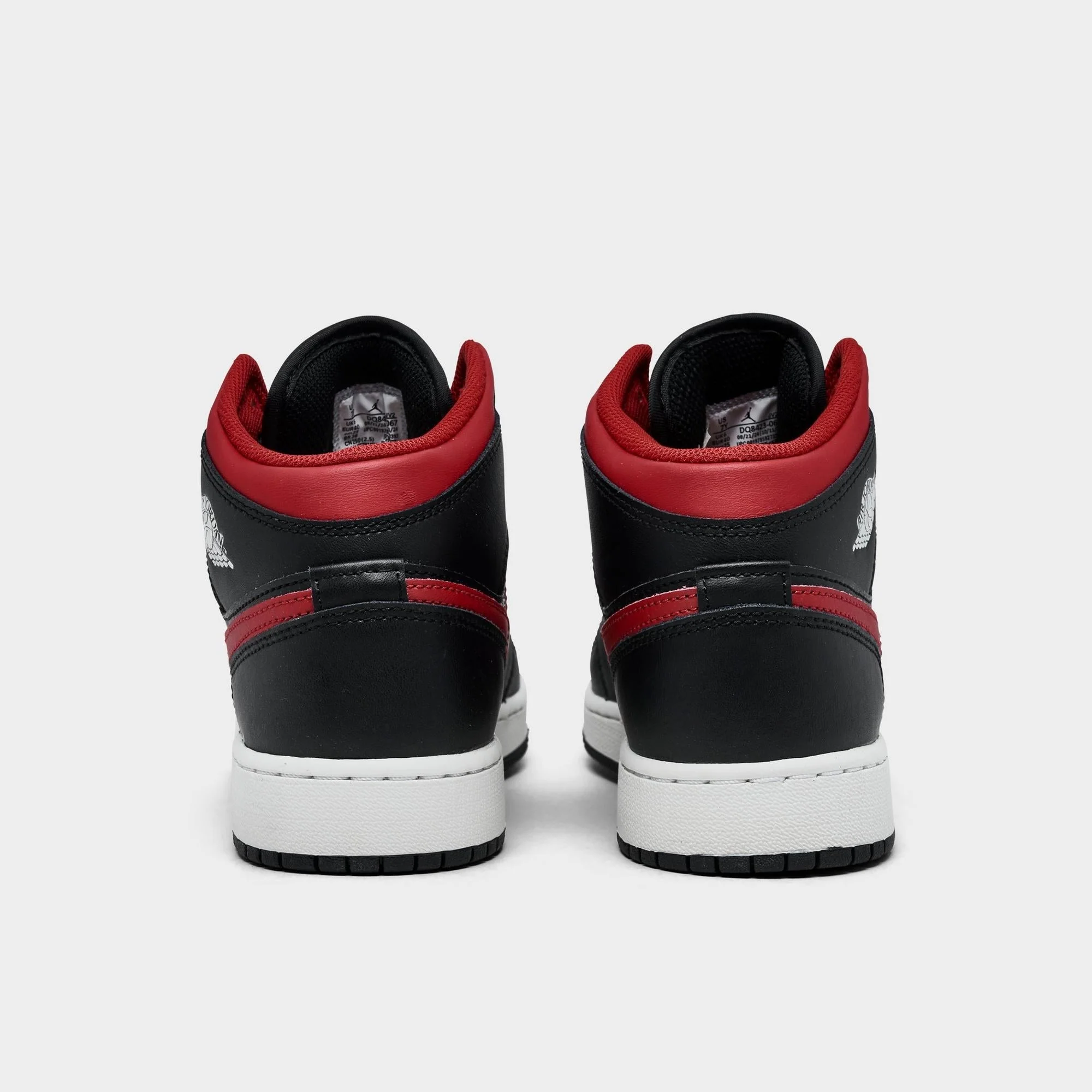 Grade School Air Jordan Retro 1 Mid 'Black Summit White Varsity Red (Gs)' - Image 4