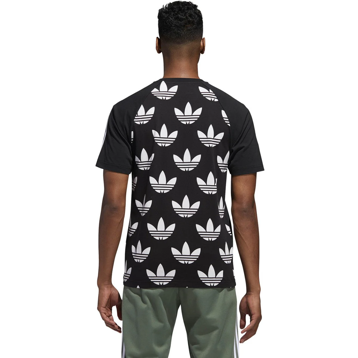 Men's adidas Originals B Sides Trefoil Black T-Shirt - Image 2