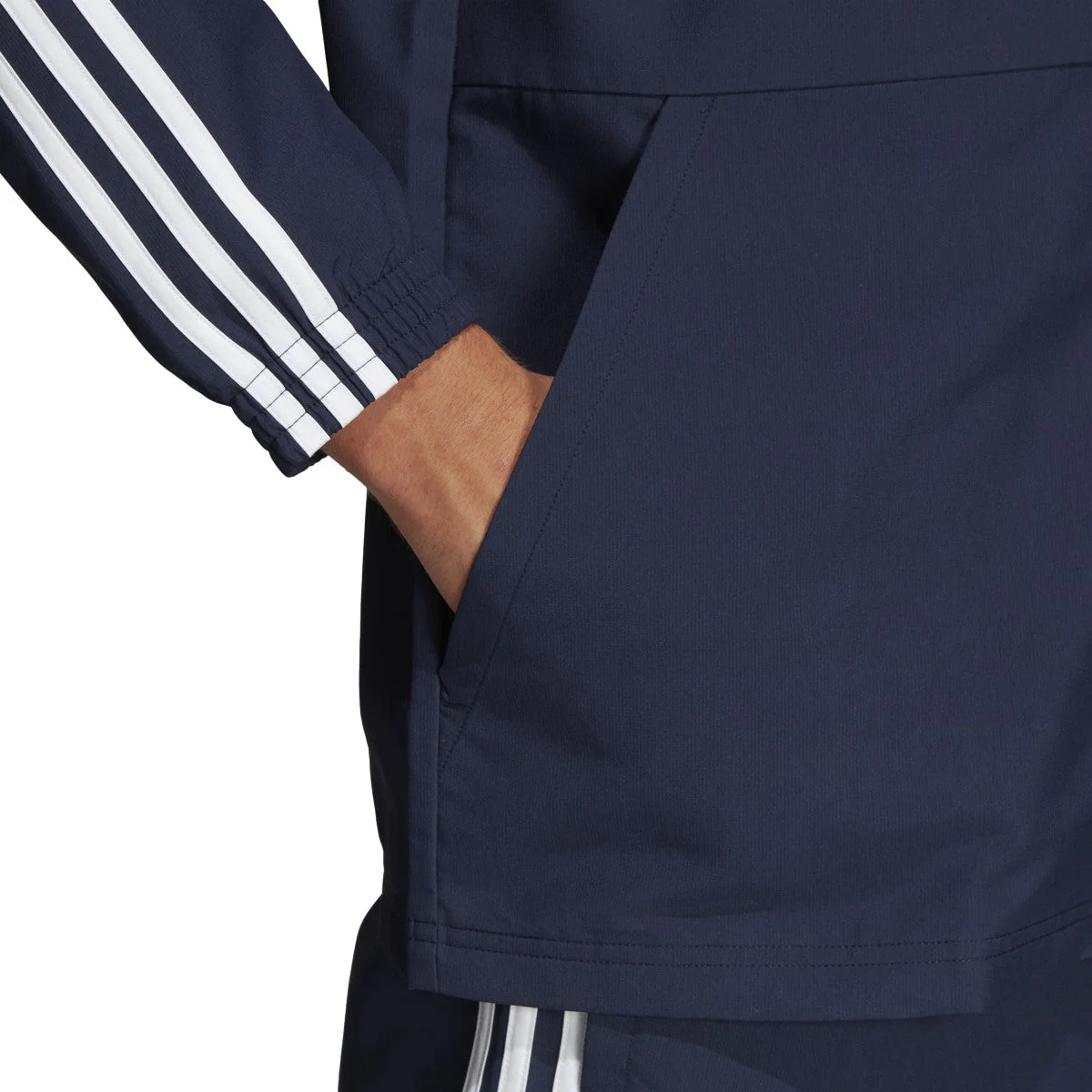 Men's adidas Essentials 3-Stripes Woven Windbreaker - Image 5
