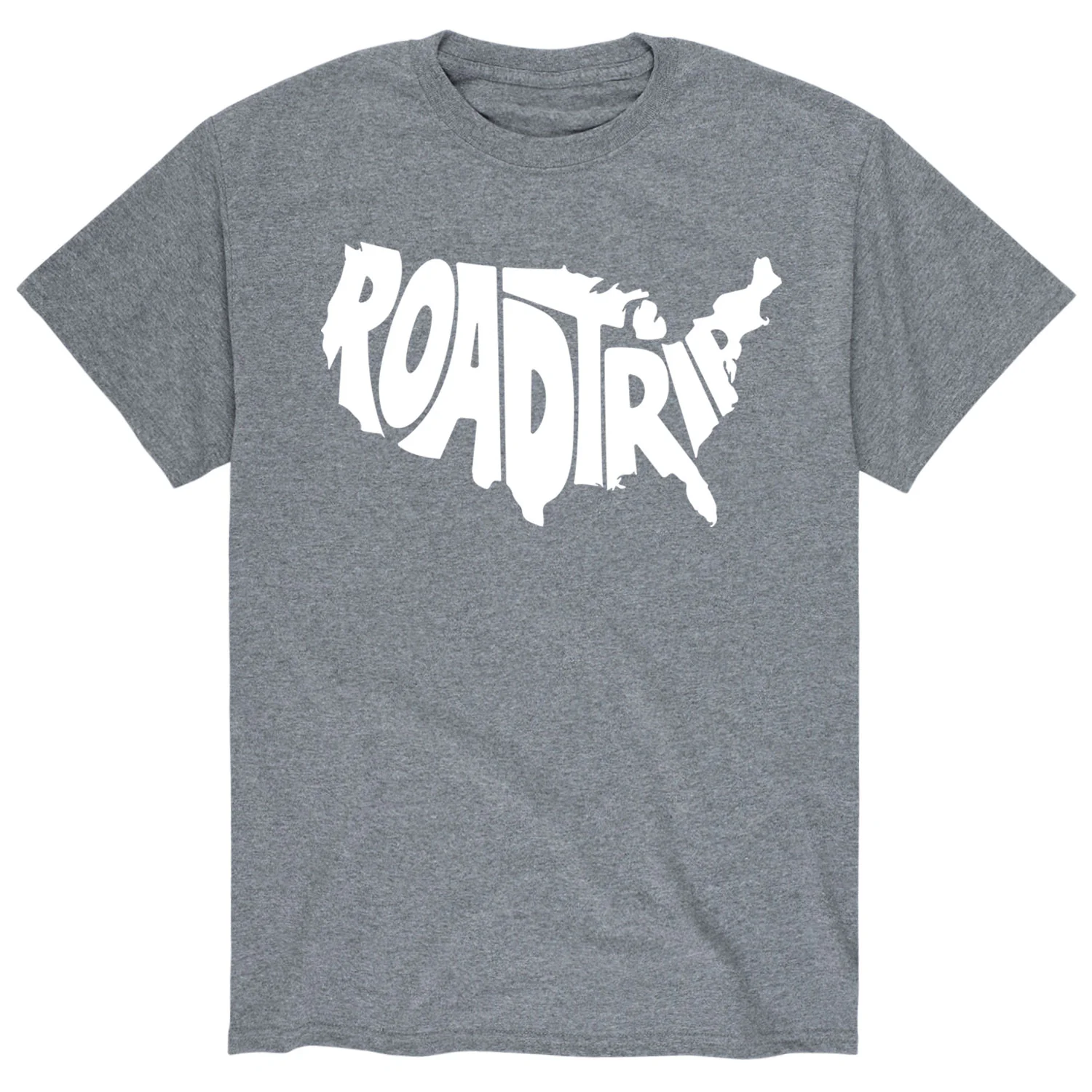 Instant Message - Road Trip US Map - Men's Short Sleeve Graphic T-Shirt