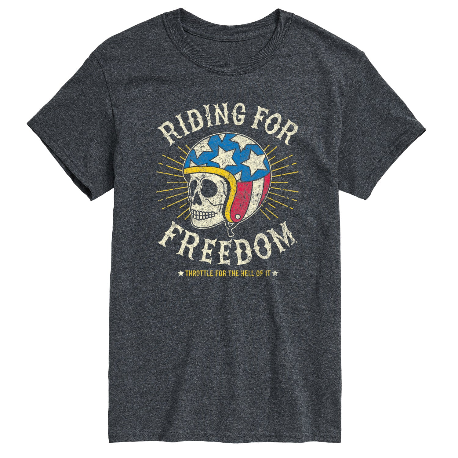 Instant Message - Riding For Freedom - Men's Short Sleeve Graphic T-Shirt - Image 2