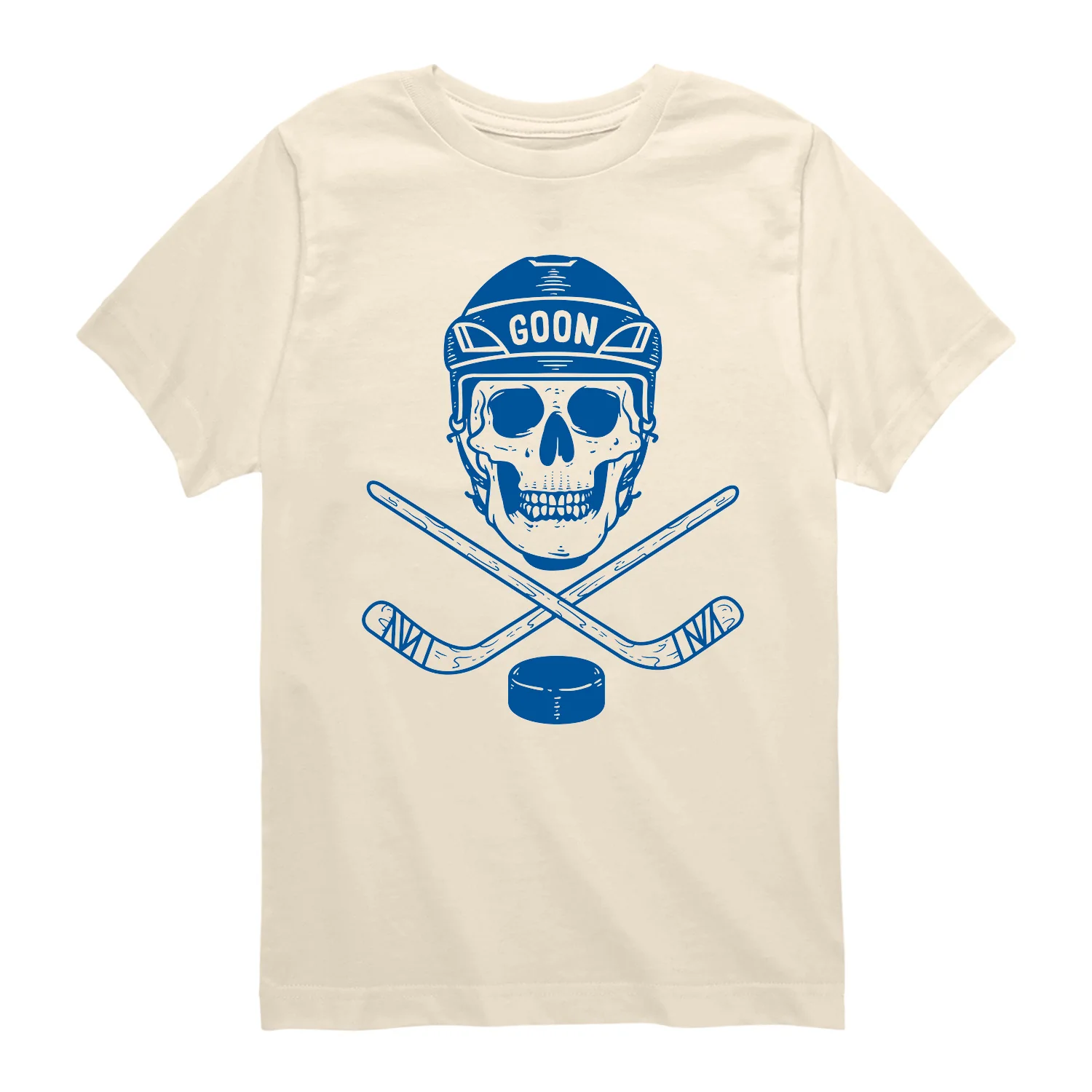 Instant Message - Hockey Skull - Youth Boys Short Sleeve Graphic T-Shirt - Image 4