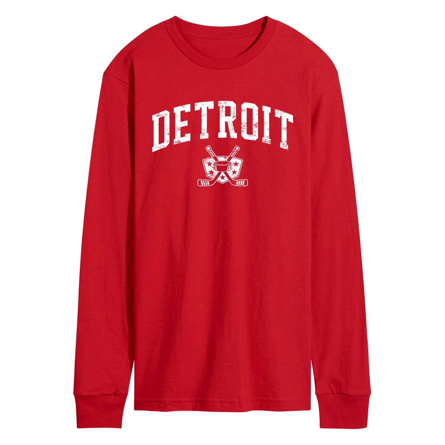 Instant Message - Detroit Hockey - Men's Long Sleeve Graphic T-Shirt