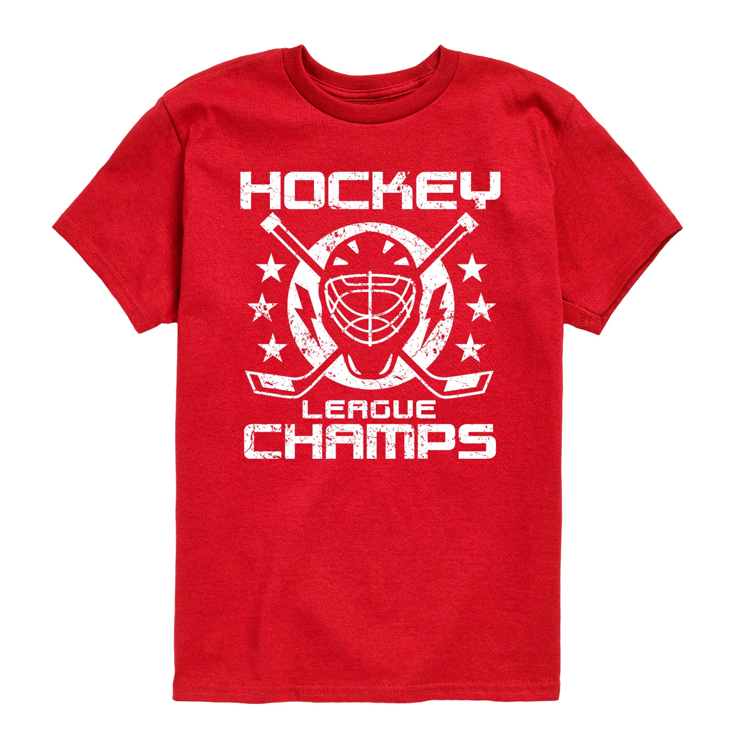 Instant Message - Hockey Champs - Youth Boys Short Sleeve Graphic T-Shirt - Image 3