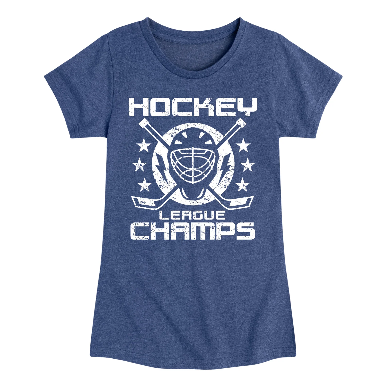 Instant Message - Hockey Champs - Youth Girls Fitted Short Sleeve T-Shirt - Image 3