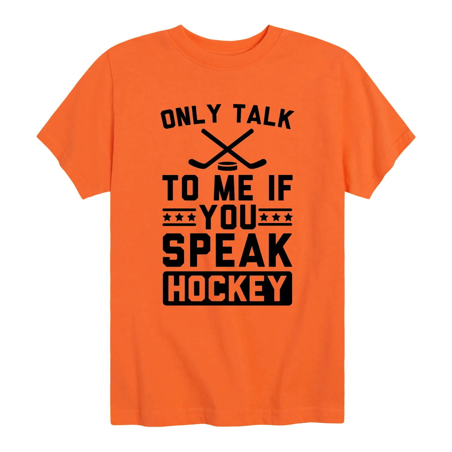 Instant Message - Only Talk To Me If You Speak Hockey - Youth Boys Short Sleeve Graphic T-Shirt - Image 6