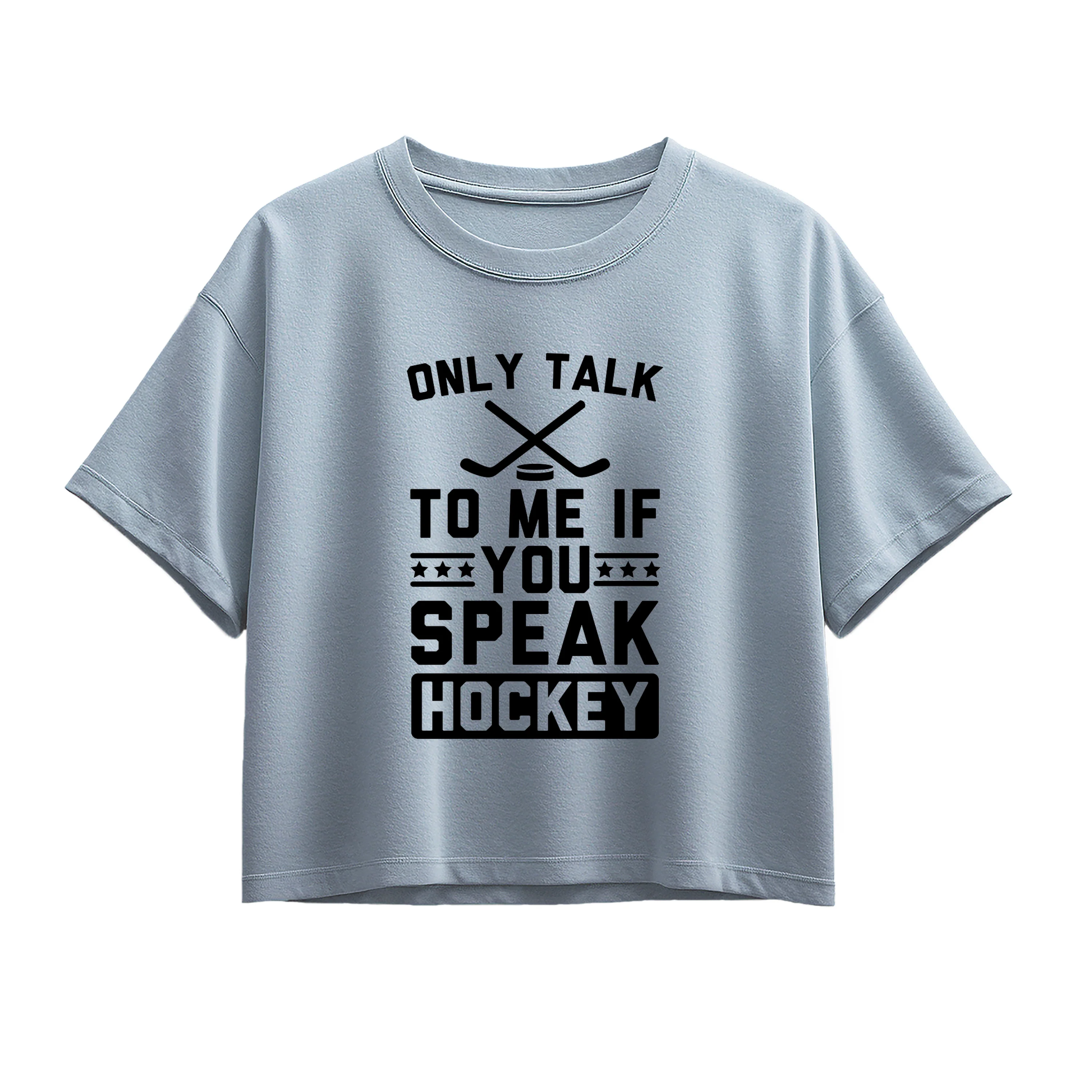Instant Message - Only Talk To Me If You Speak Hockey - Youth Girls Boxy T-Shirt