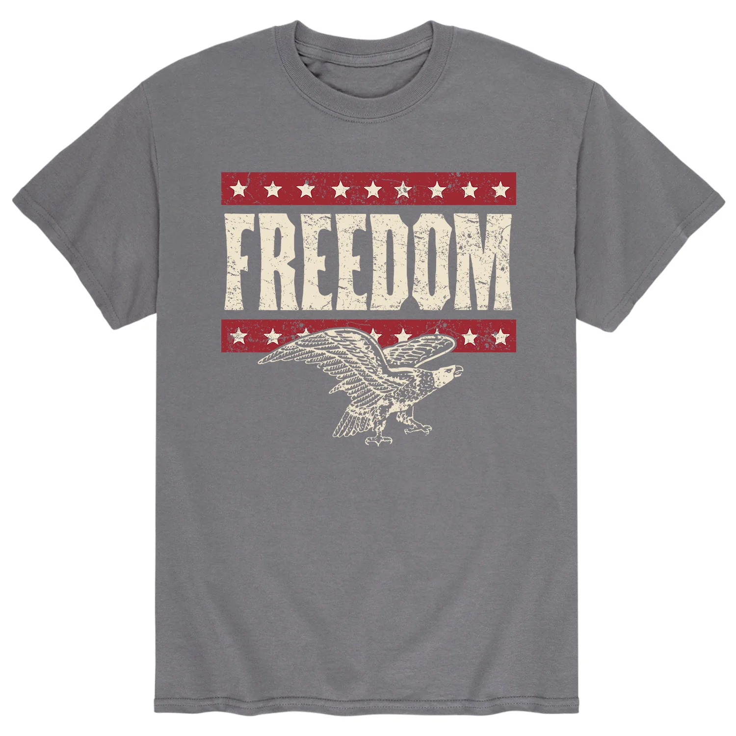 Instant Message - Freedom - Patriotic American - Men's Short Sleeve Graphic T-Shirt - Image 3