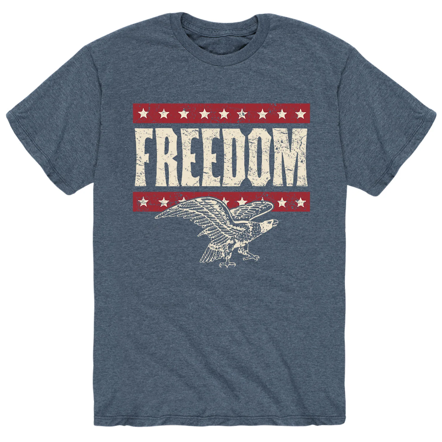 Instant Message - Freedom - Patriotic American - Men's Short Sleeve Graphic T-Shirt - Image 4