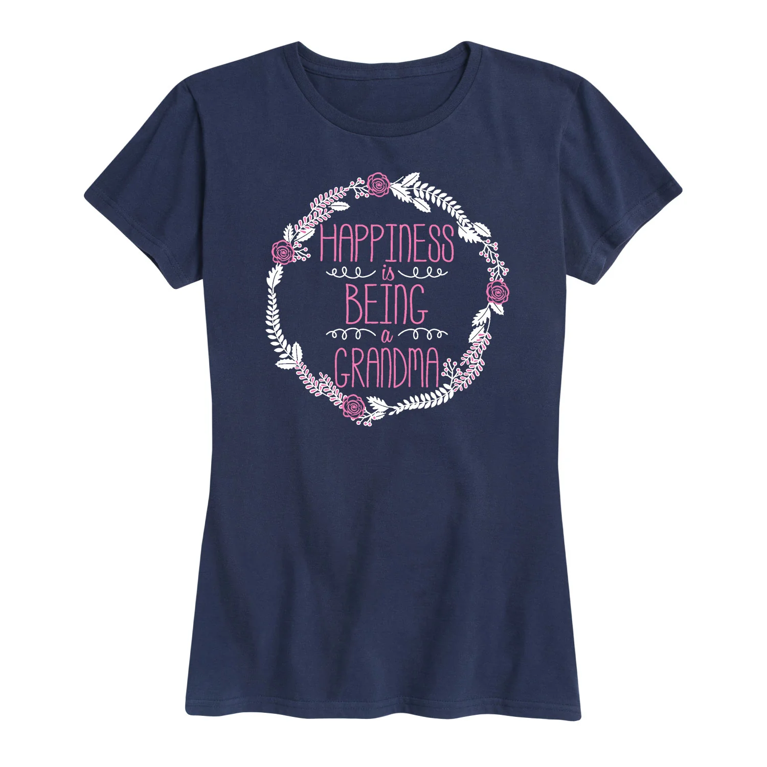 Instant Message - Happiness Is Being A Grandma - Women's Short Sleeve Graphic T-Shirt