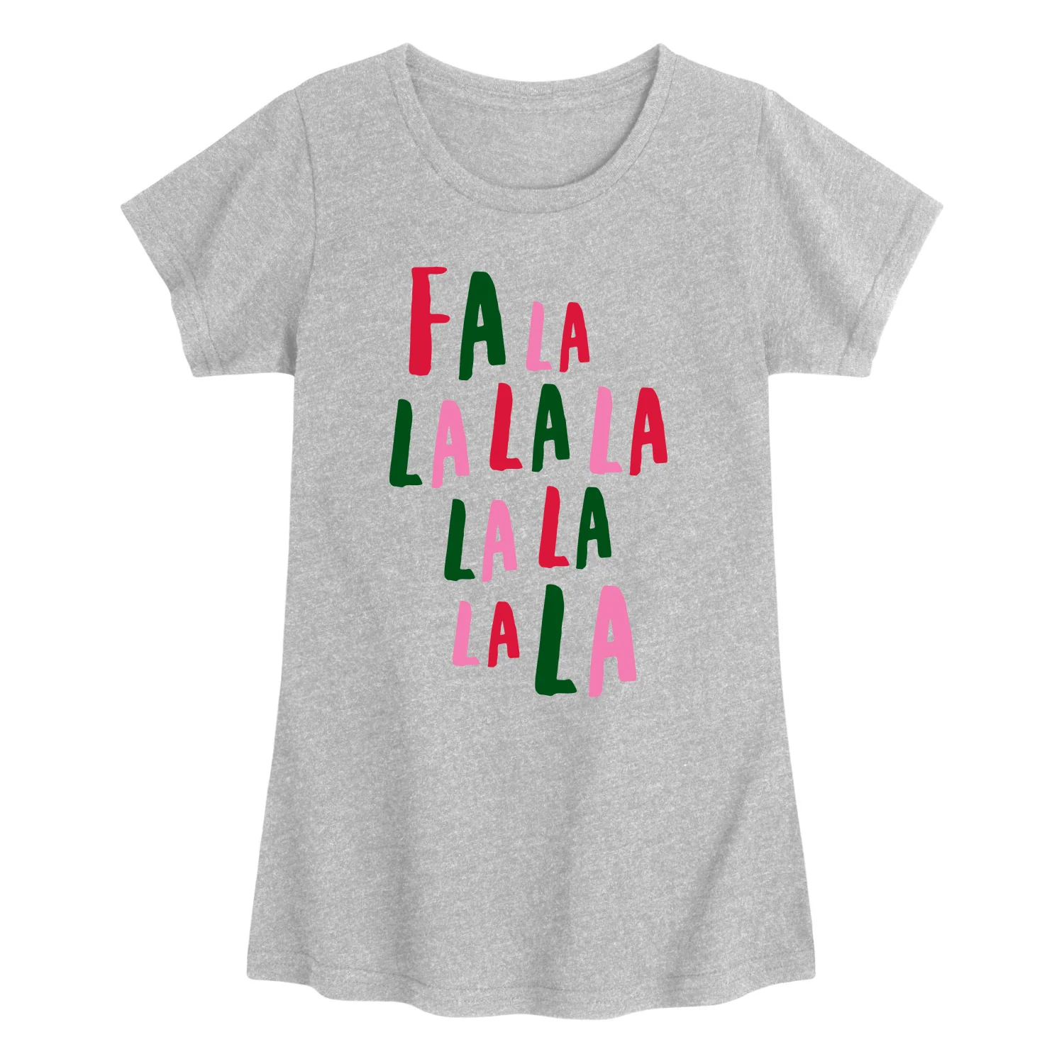 Instant Message - Fa La La - Youth Girls Short Sleeve T-shirt - Image 2