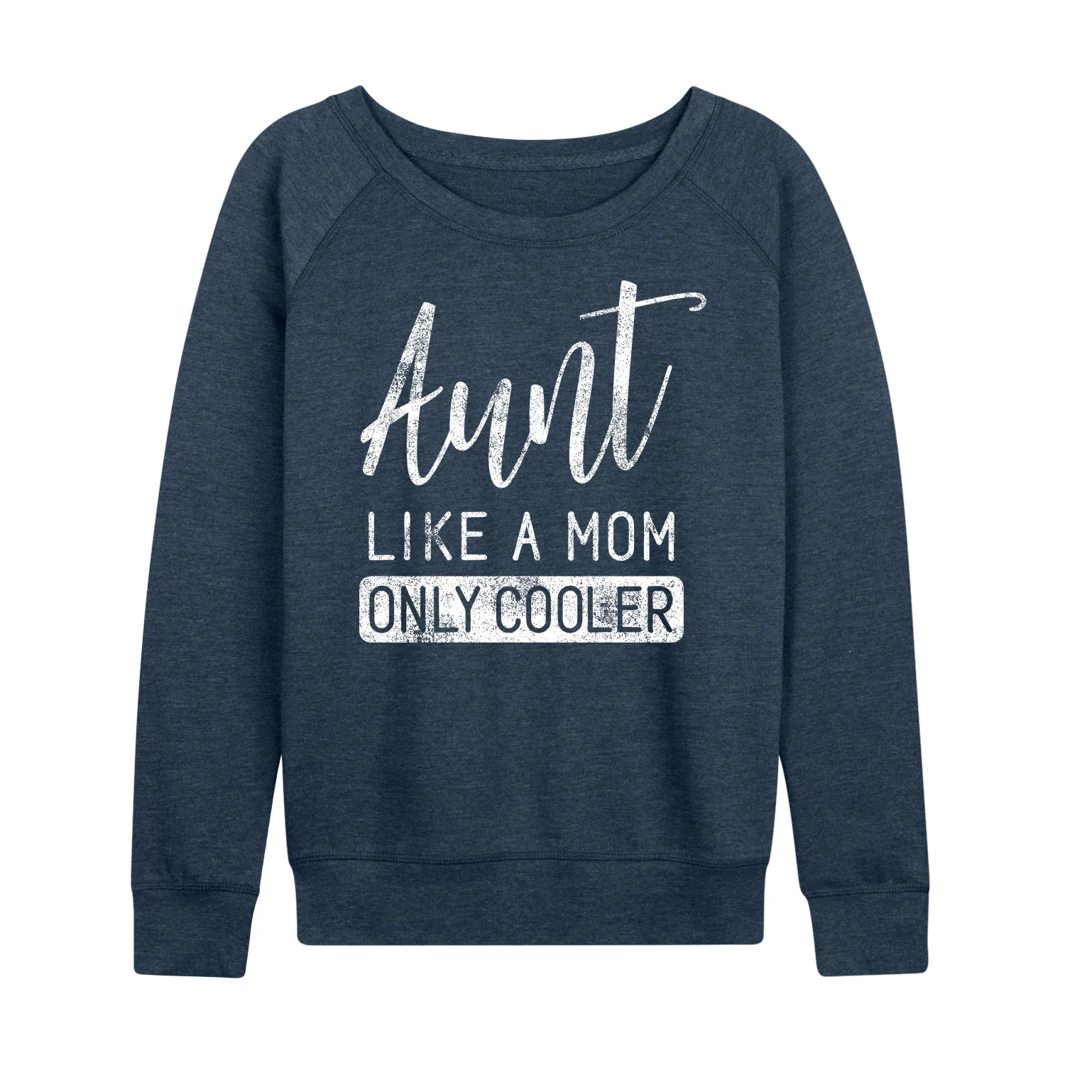 Instant Message - Like A Mom Only Cooler - Women's Lightweight French Terry Long Sleeve Shirt - Image 3