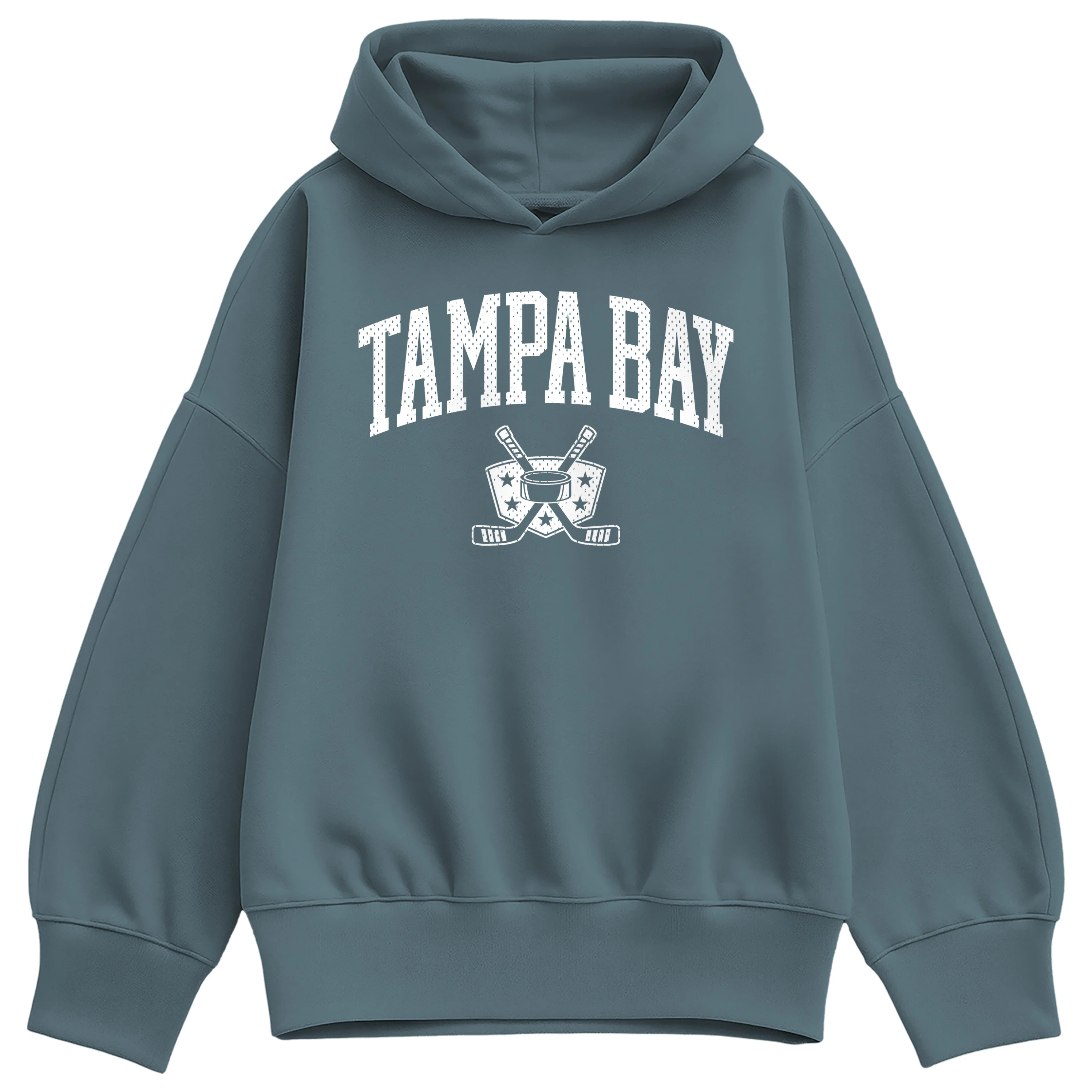 Instant Message - Tampa Bay Hockey - Women's Oversized Fleece Hoodie Sweatshirt