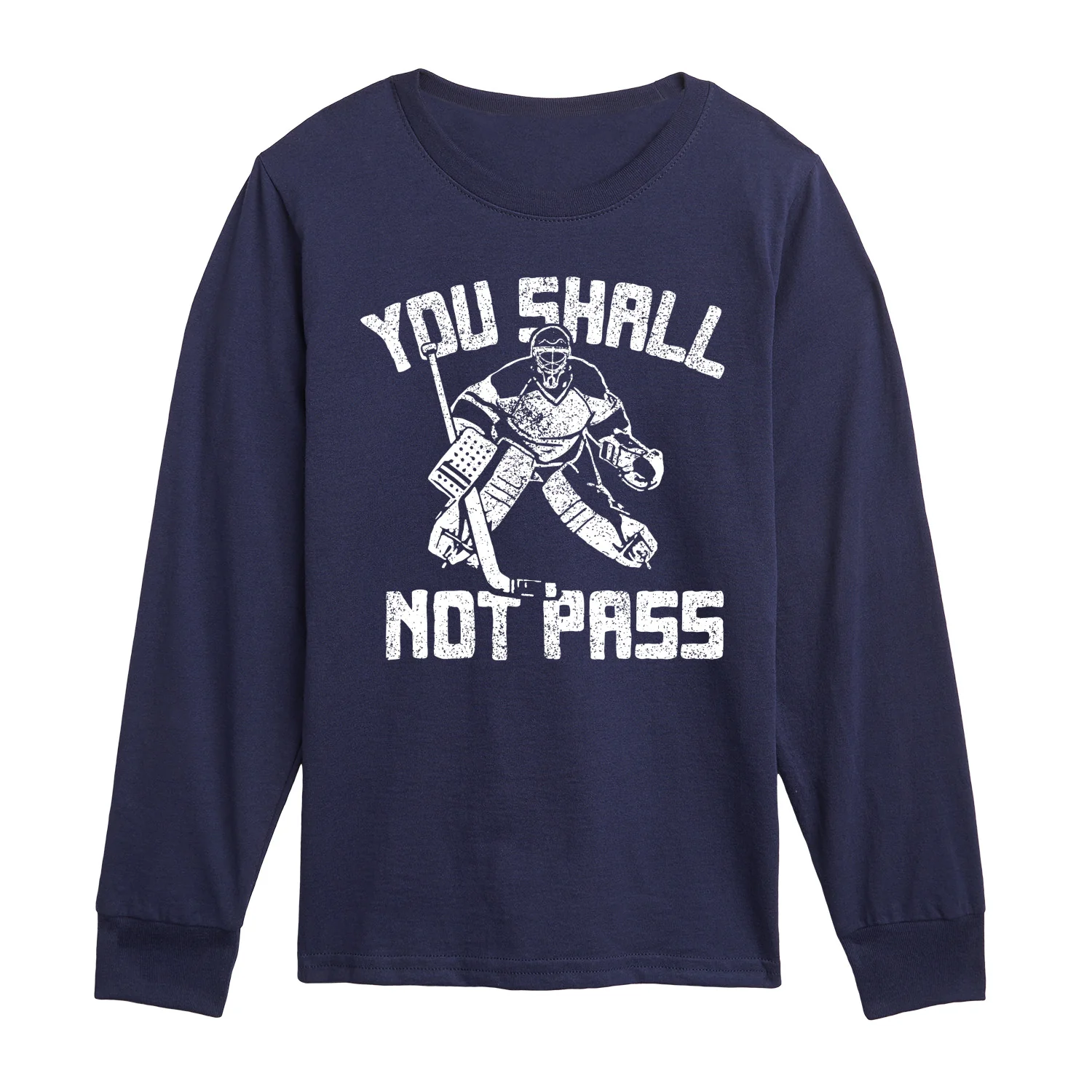 Instant Message - You Shall Not Pass - Youth Boys Long Sleeve Graphic T-Shirt - Image 3