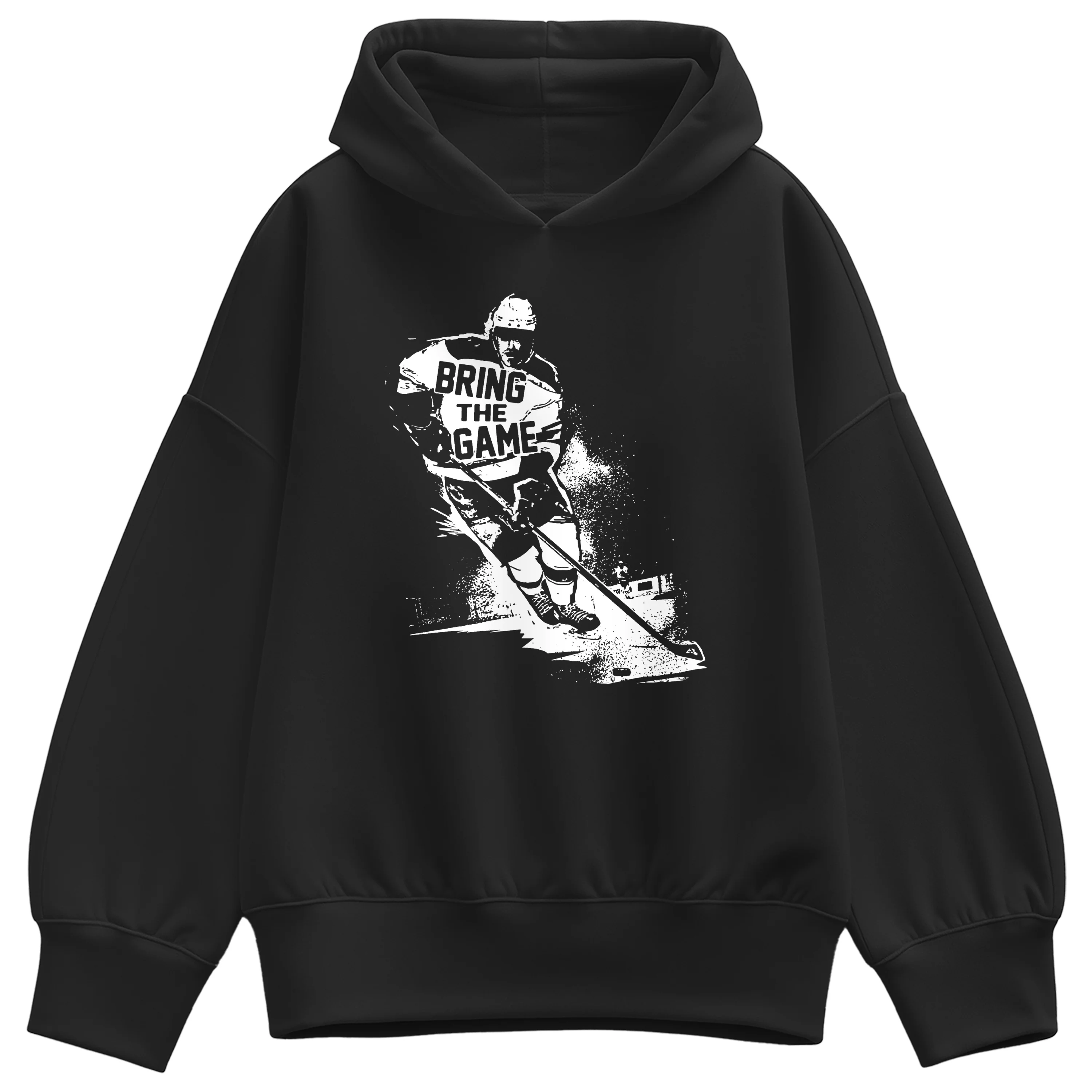 Instant Message - Bring The Game - Women's Oversized Fleece Hoodie Sweatshirt