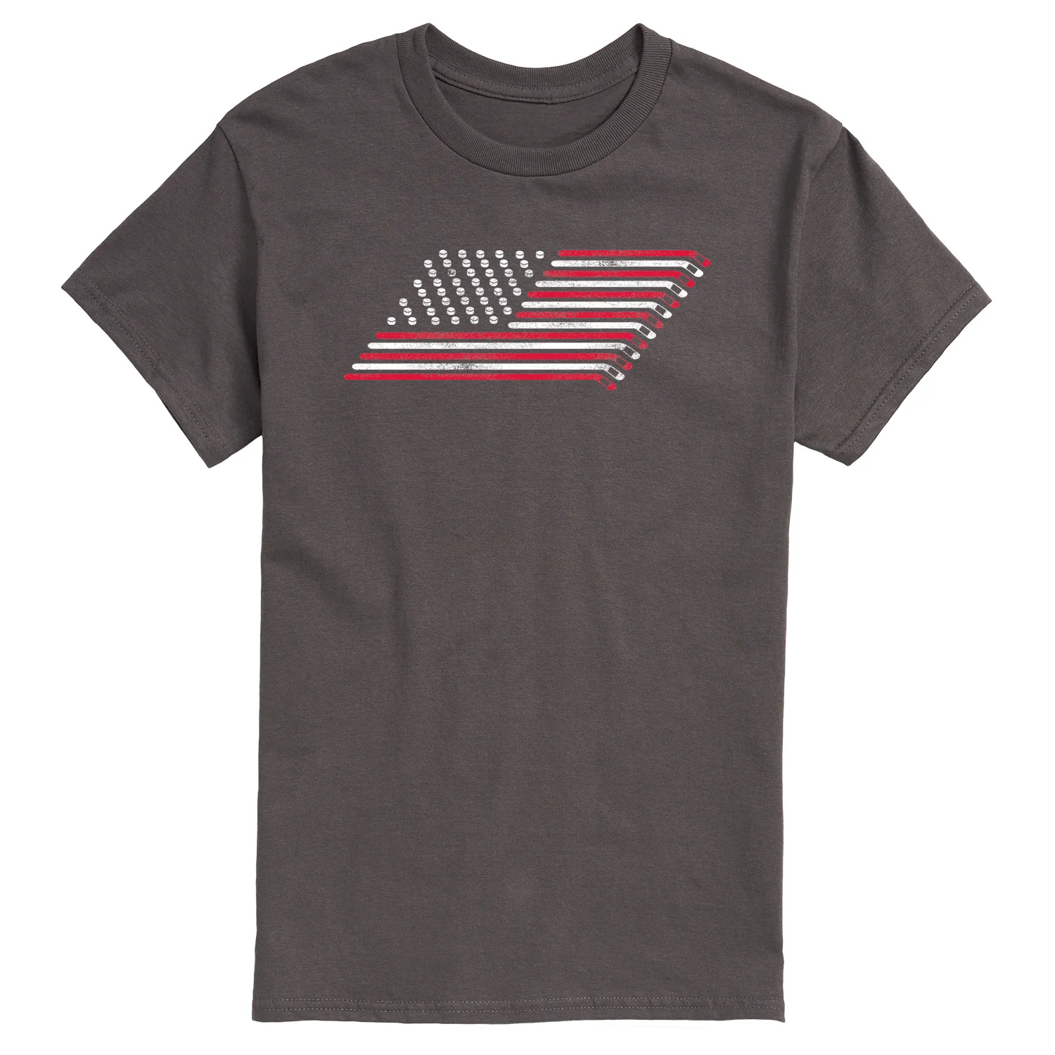 Instant Message - Hockey Flag - Men's Short Sleeve Graphic T-Shirt - Image 6