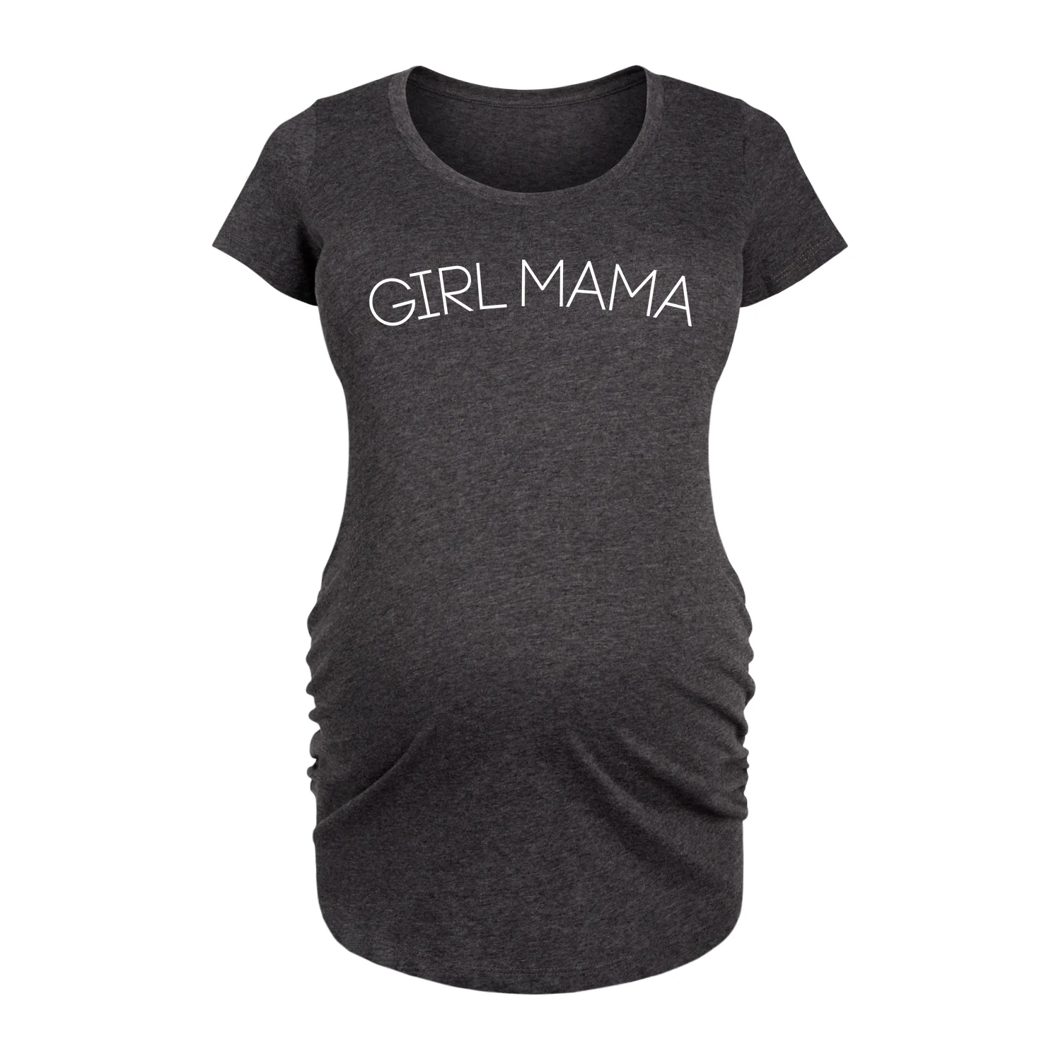 Instant Message - Girl Mama - Women's Maternity Scoop Neck Graphic T-Shirt - Image 2