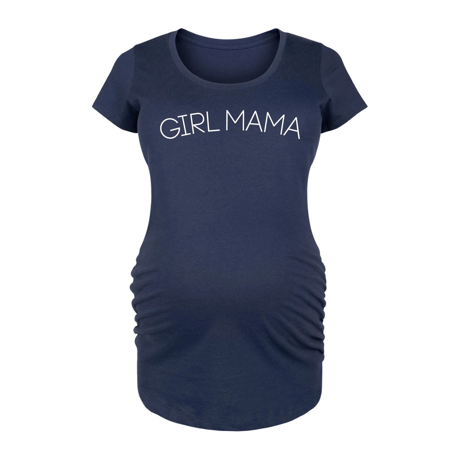 Instant Message - Girl Mama - Women's Maternity Scoop Neck Graphic T-Shirt - Image 3