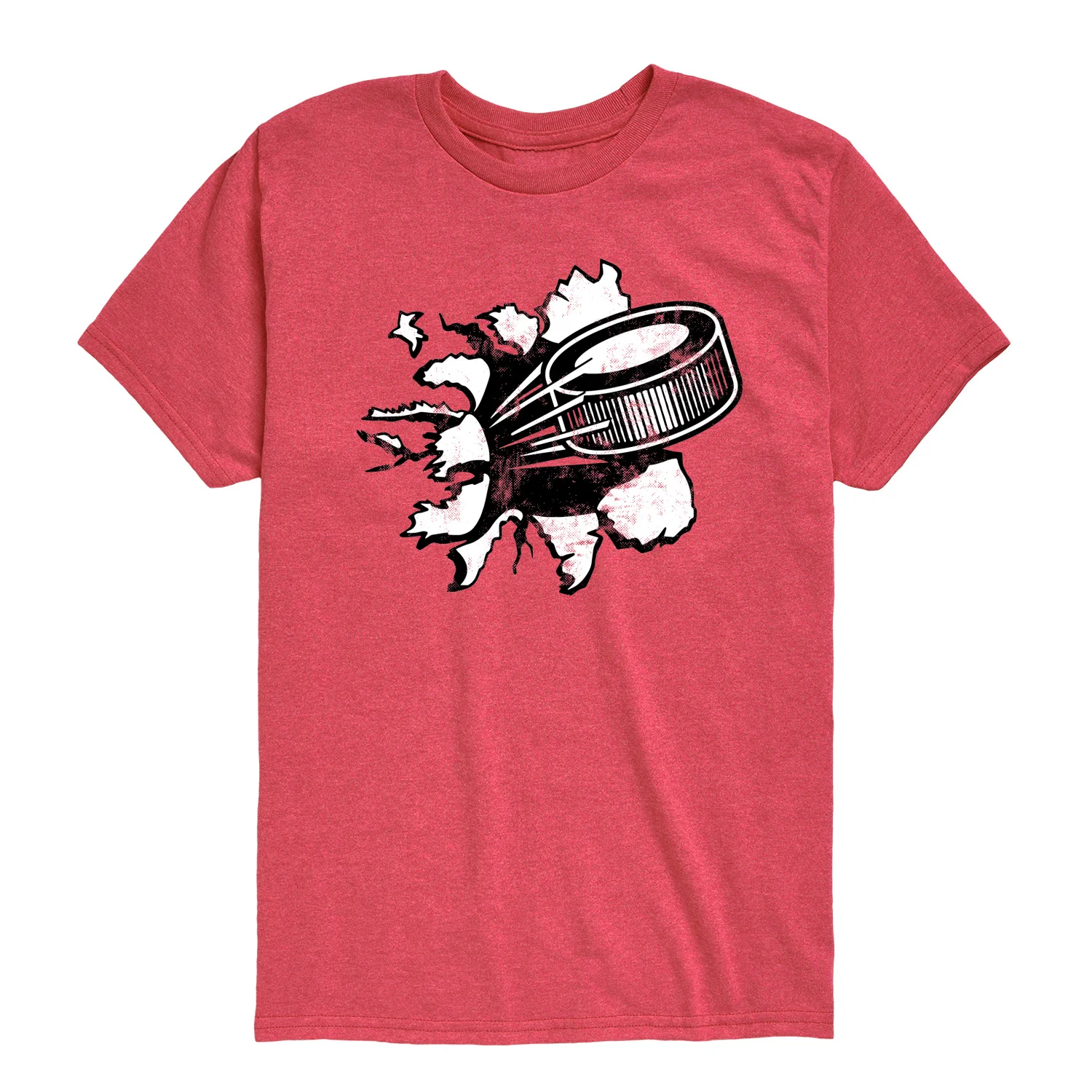 Instant Message - Hockey Puck Shirt Tear - Youth Boys Short Sleeve Graphic T-Shirt
