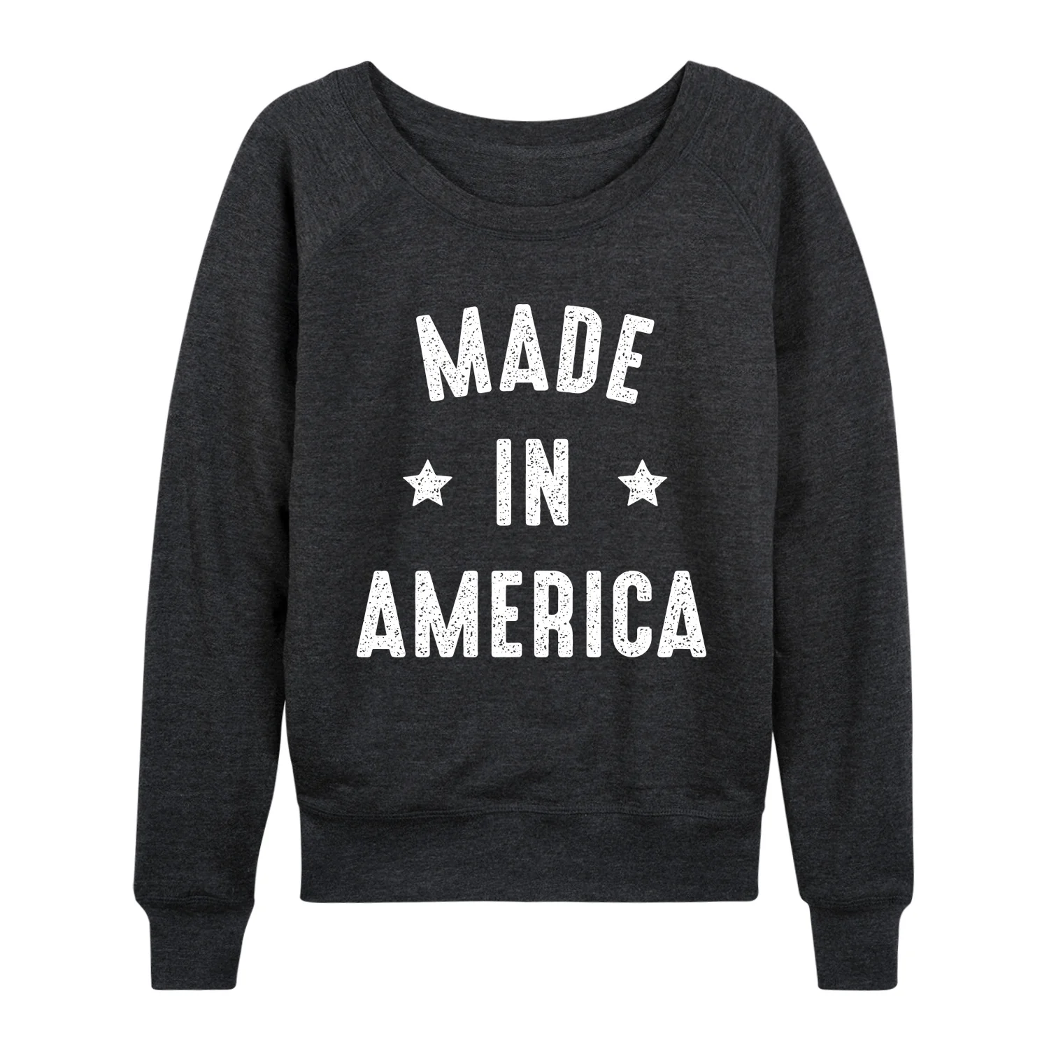 Instant Message - Made in America - Women's French Terry Long Sleeve Pullover - Image 3
