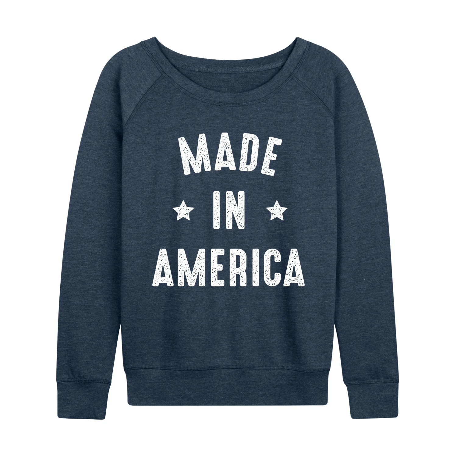 Instant Message - Made in America - Women's French Terry Long Sleeve Pullover - Image 4
