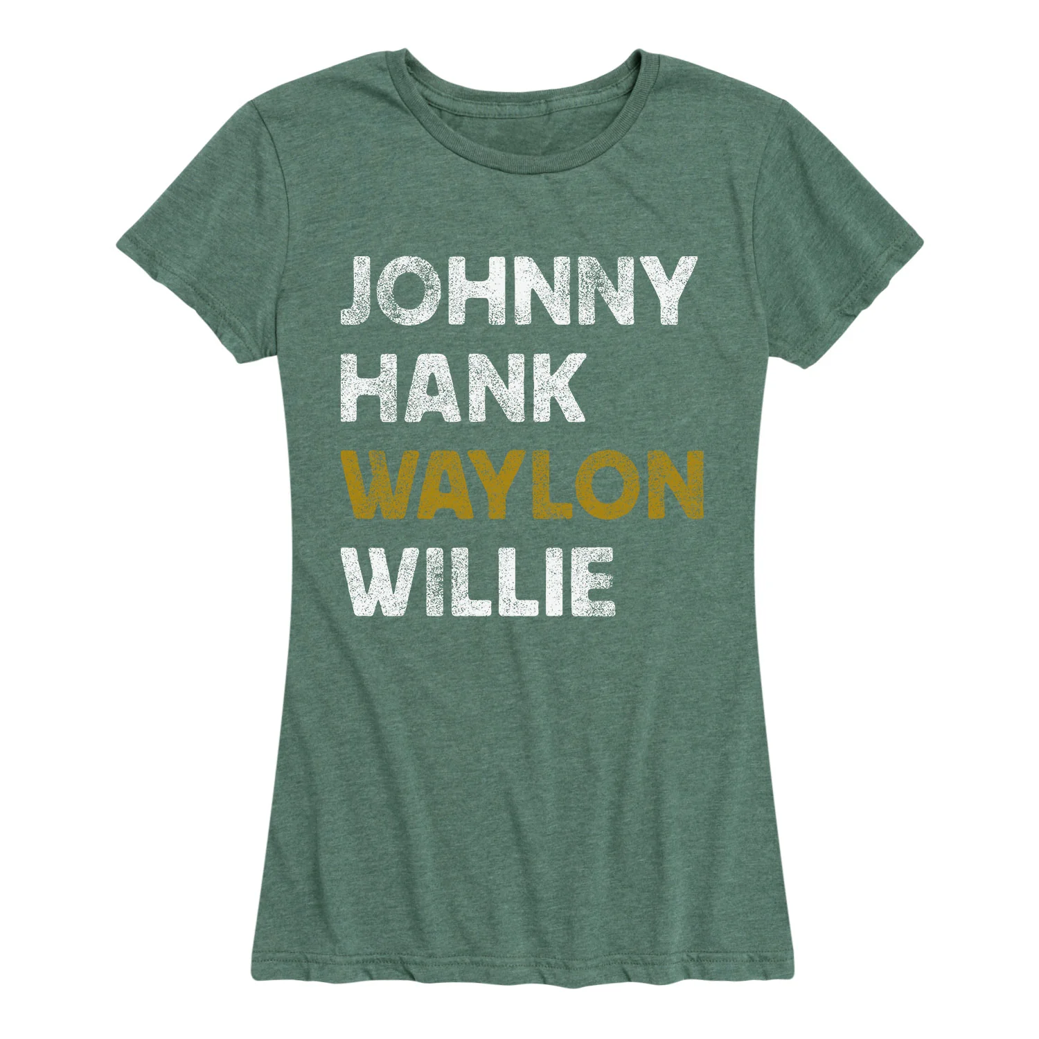 Instant Message - Johnny Hank Waylon Willie - Women's Short Sleeve Graphic T-shirt - Image 5