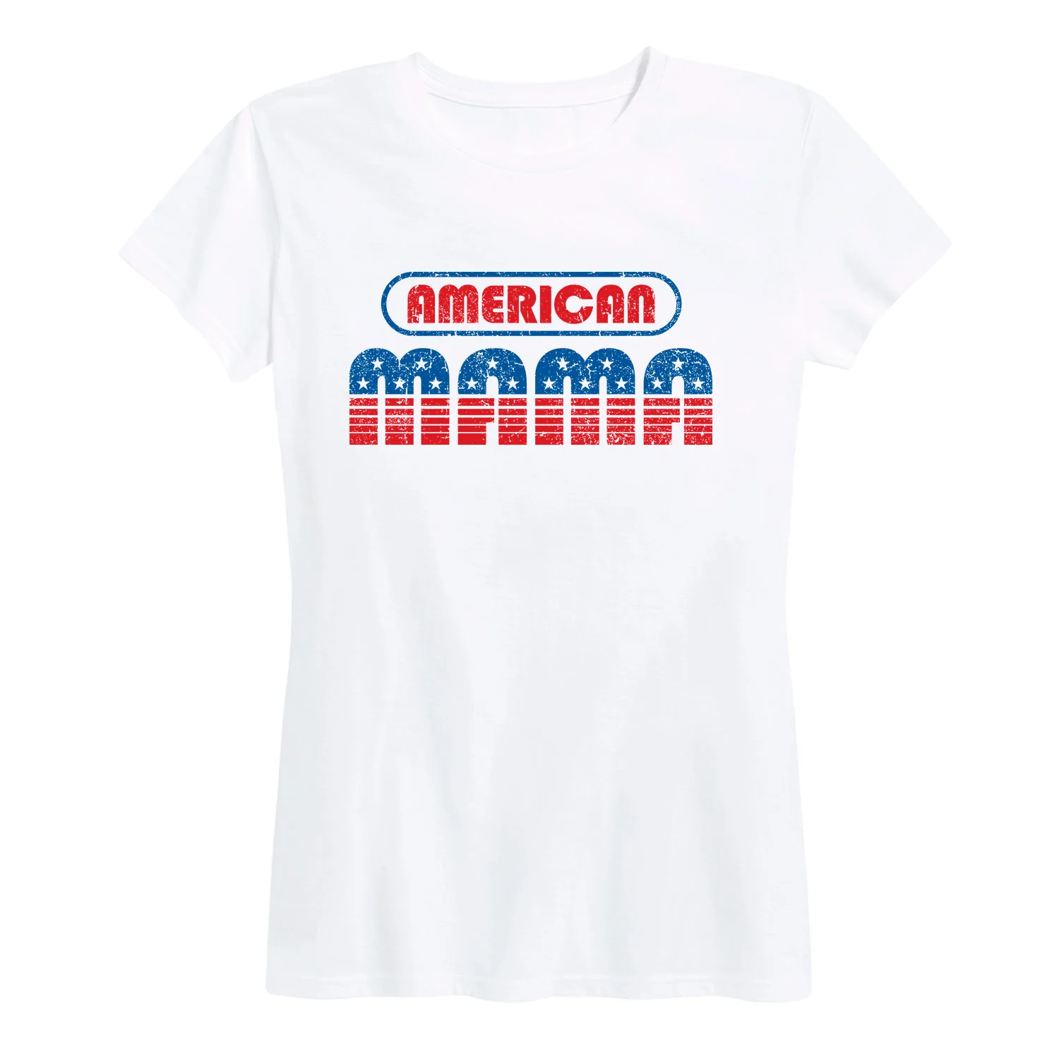 Instant Message - American Mama Patriotic Memorial Day - Women's Short Sleeve Graphic T-Shirt