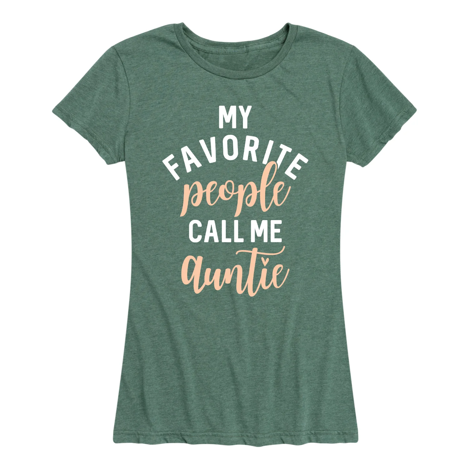 Instant Message - My Favorite People Call Me Auntie - Women's Short Sleeve Graphic T-shirt - Image 2