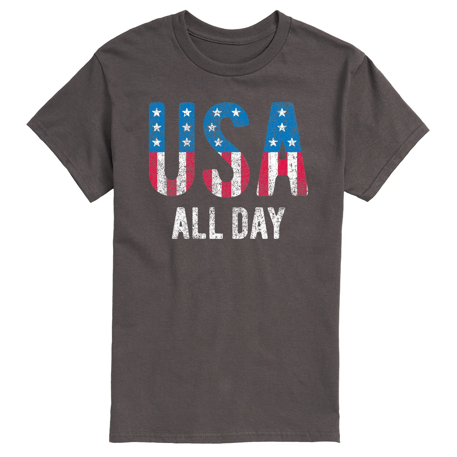 Instant Message - USA All Day Flag Fill - Men's Short Sleeve Graphic T-Shirt - Image 4