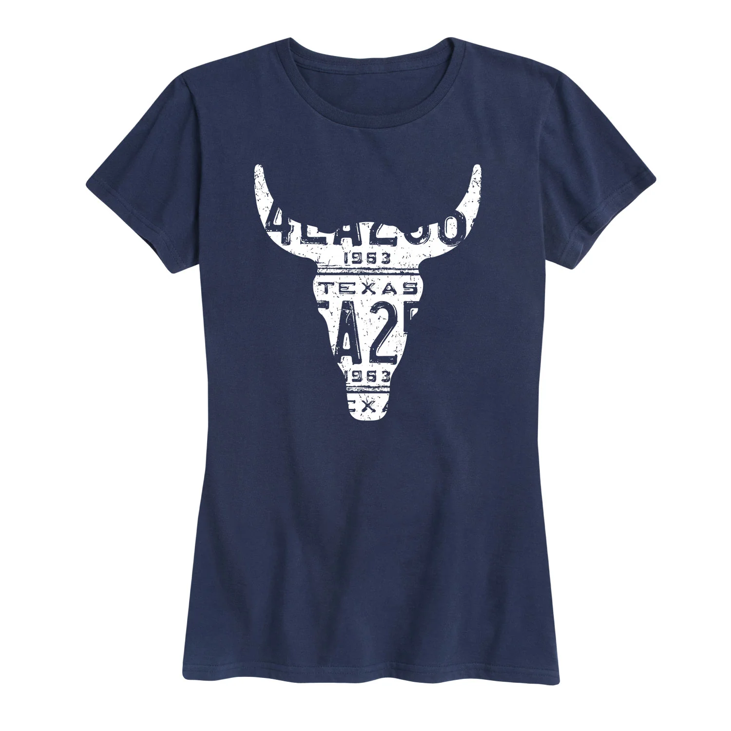 Country Casuals - Texas License Plate ST-Shirtr - Women's Short Sleeve Graphic T-Shirt - Image 2