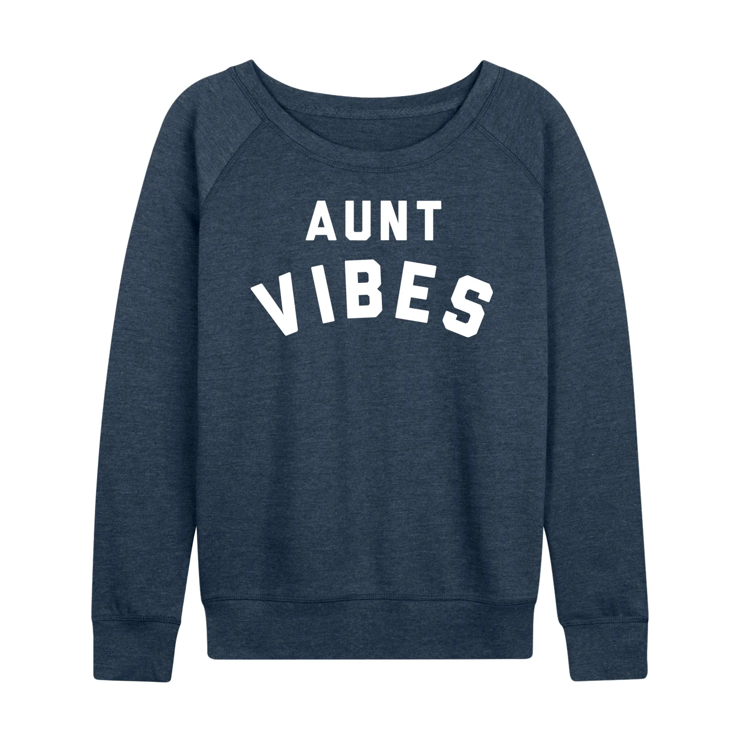 Instant Message - Aunt Vibes - Women's Lightweight French Terry Long Sleeve Shirt - Image 3