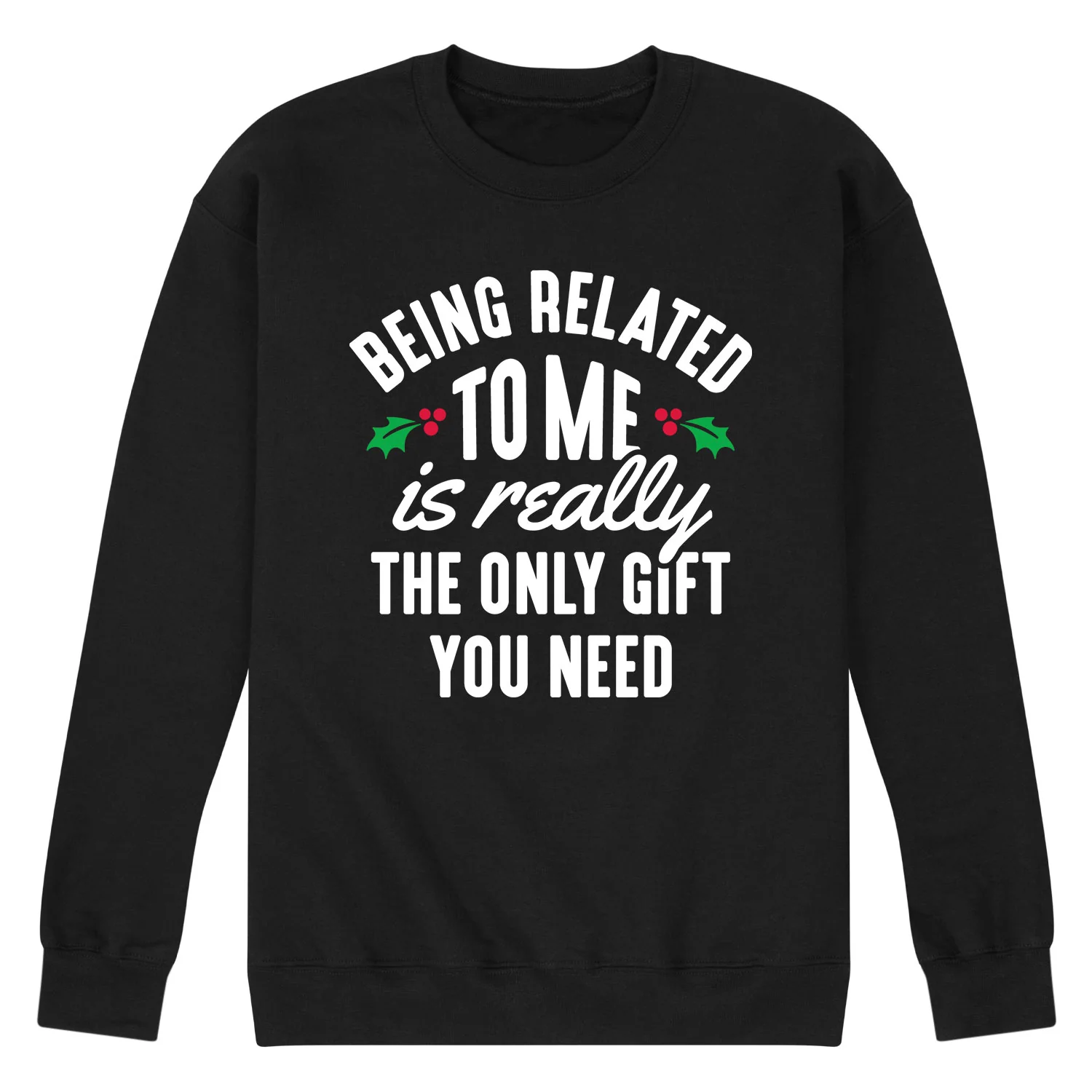 Instant Message - Being Related to Me - Men's Long Sleeve Crew Fleece Sweatshirt - Image 2