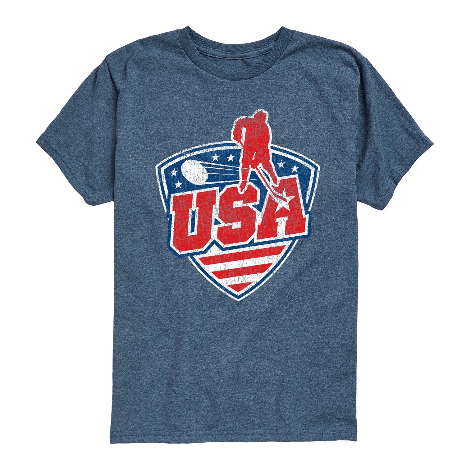 Instant Message - USA Hockey - Youth Boys Short Sleeve Graphic T-Shirt - Image 5