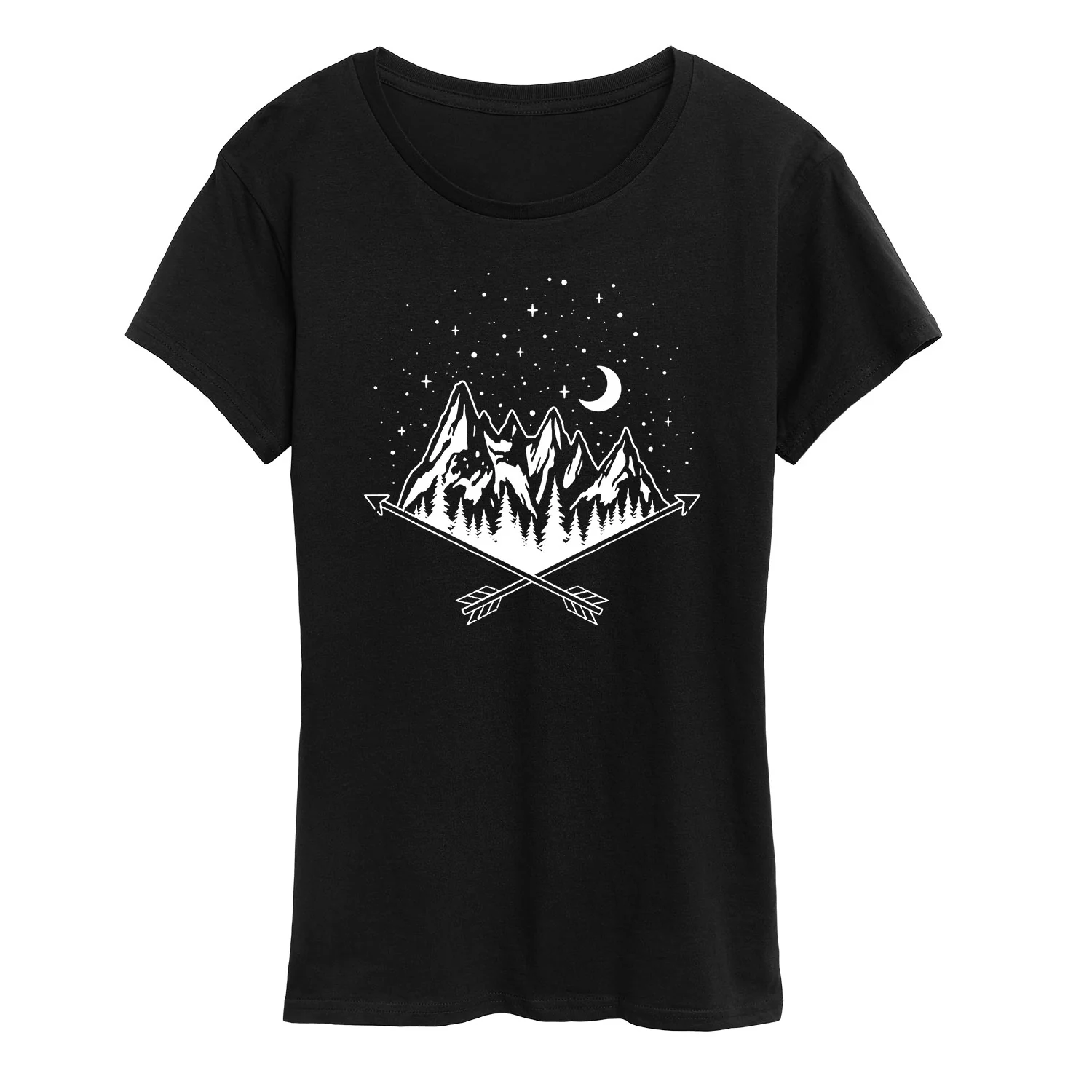 Instant Message - Mounatin Scene - Women's Short Sleeve Graphic T-Shirt