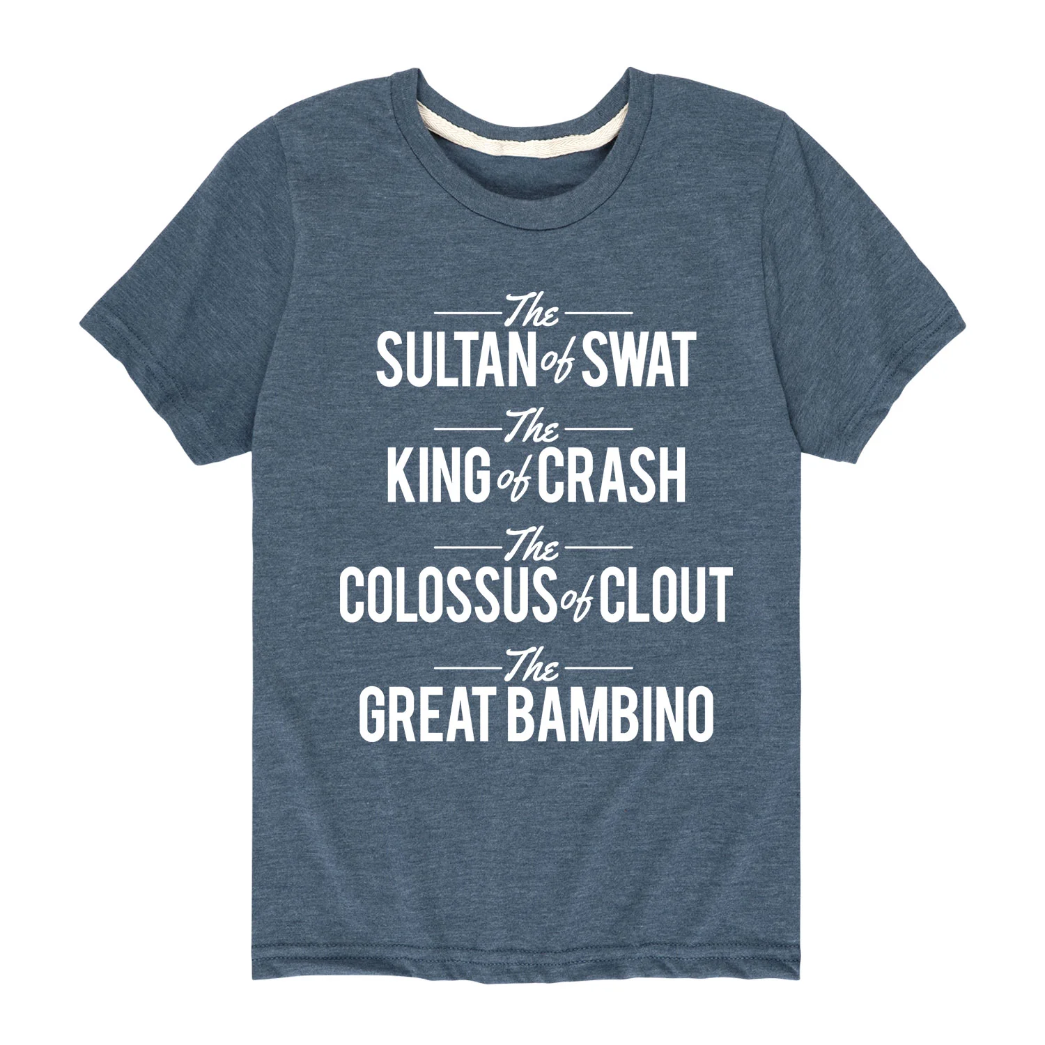 Instant Message - Baseball Nicknames - Youth Short Sleeve Graphic T-shirt