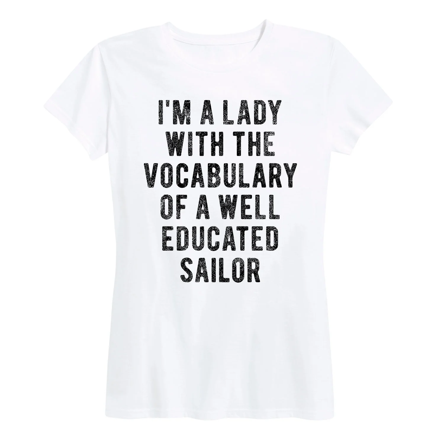 Instant Message - Vocabulary of a Well Educated Sailor - Women's Short Sleeve Graphic T-shirt - Image 4