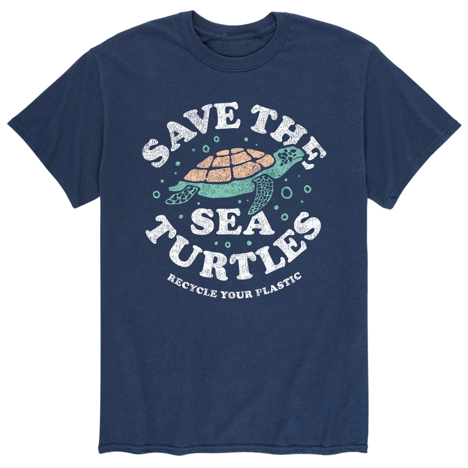 Instant Message - Save the Sea Turtles - Men's Short Sleeve Graphic T-shirt