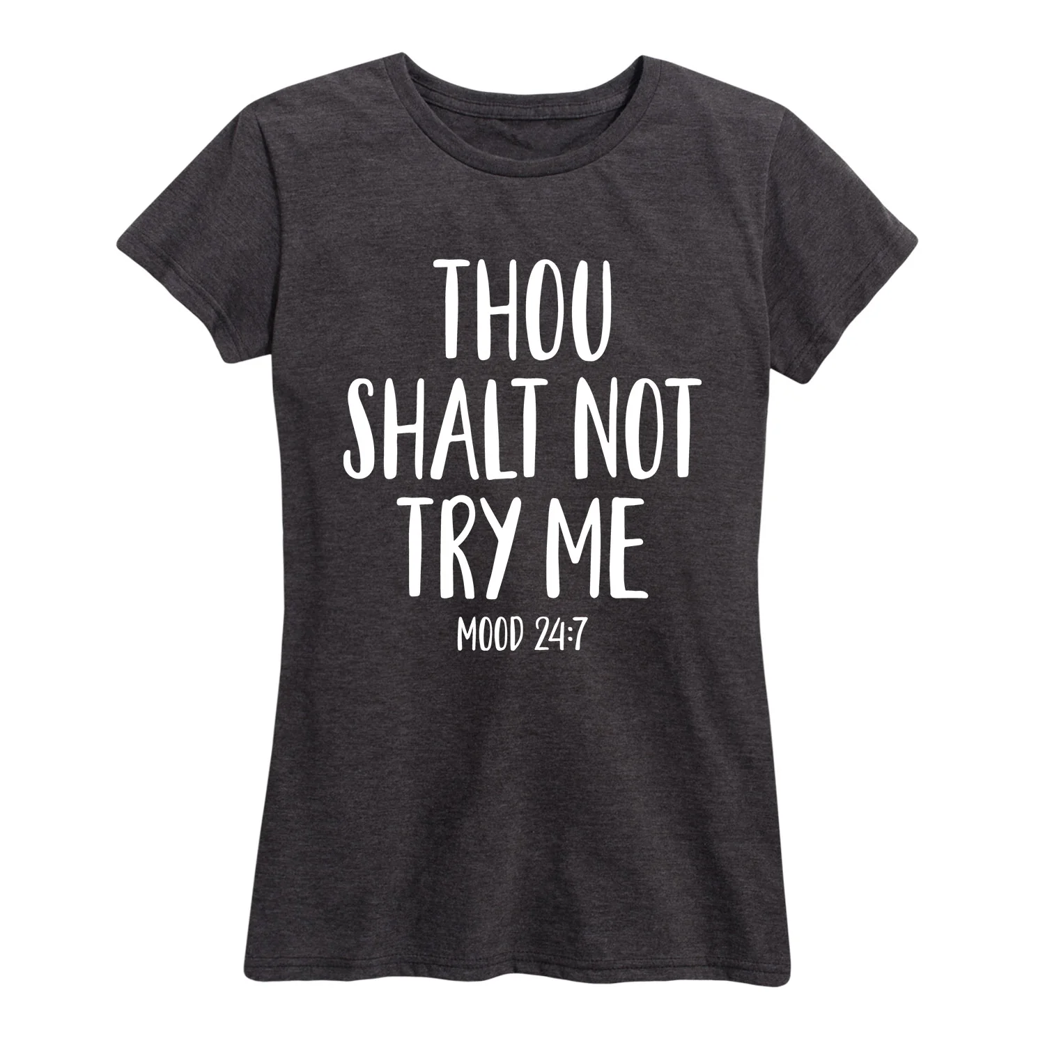 Instant Message - Thou Shalt Not Try Me - Women's Short Sleeve Graphic T-shirt - Image 2