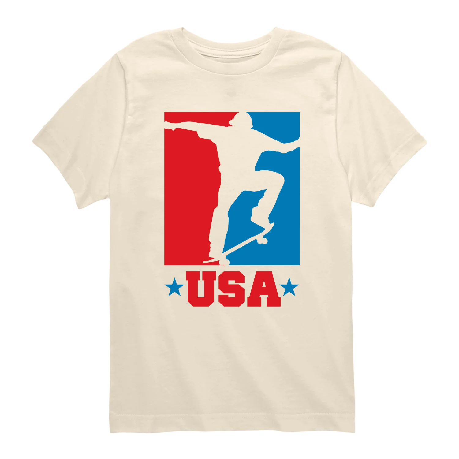 Instant Message - USA Skateboarding - Youth Boys Short Sleeve Graphic T-Shirt - Image 4