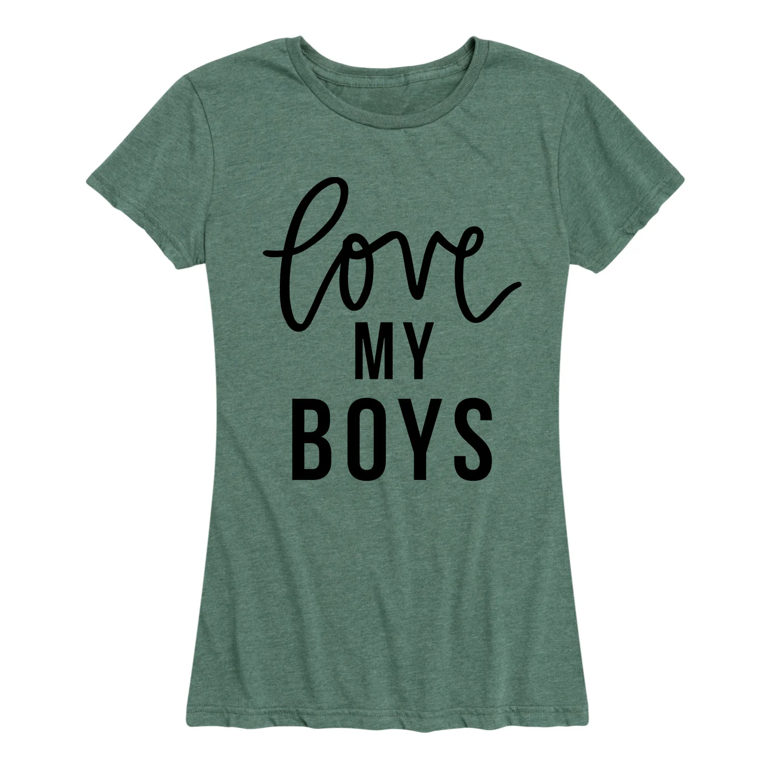 Instant Message - Love My Boys - Women's Short Sleeve Graphic T-shirt - Image 2