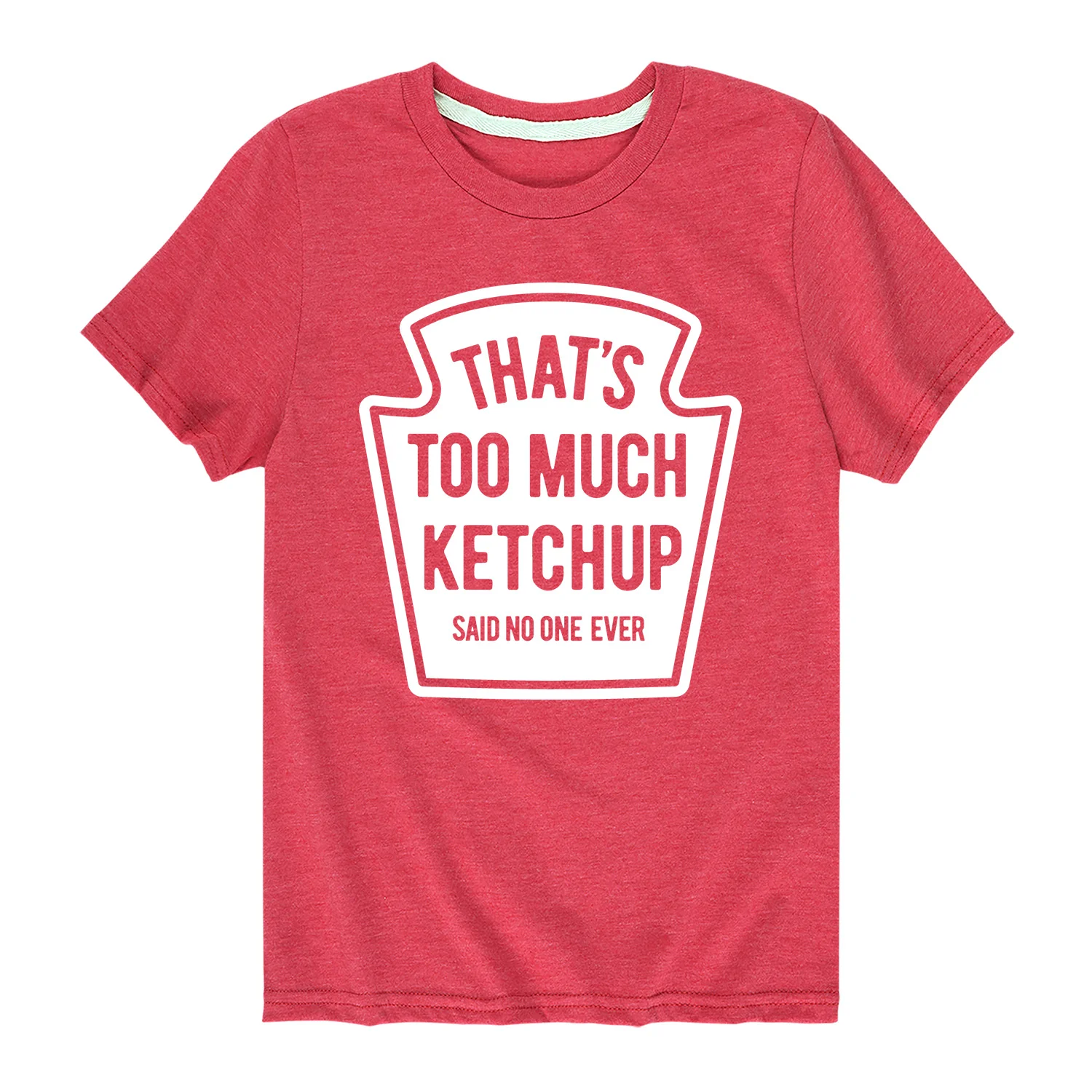 Instant Message - Too Much Ketchup - Youth Short Sleeve Graphic T-shirt