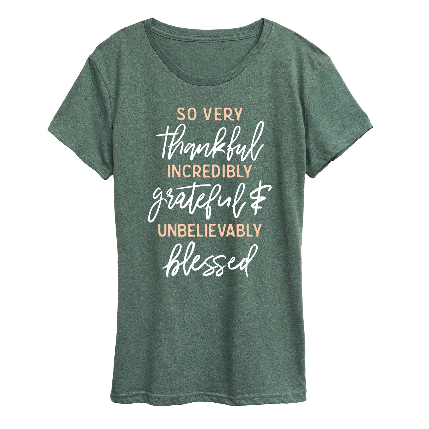 Instant Message - So Very Thankful - Women's Short Sleeve Graphic T-shirt - Image 4