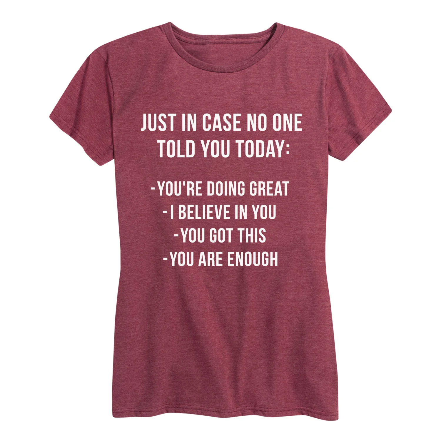 Solid Light - Just In Case No One Told You Today - Women's Short Sleeve Graphic T-Shirt - Image 4