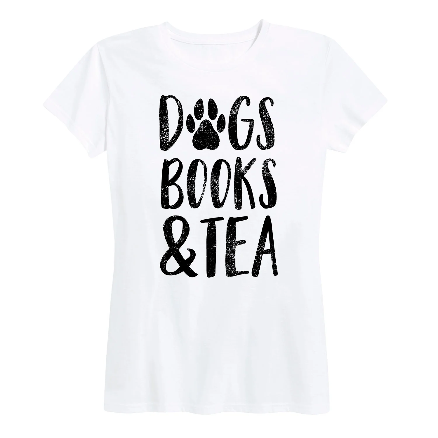 Instant Message - Dogs Books Tea - Women's Short Sleeve Graphic T-shirt - Image 3