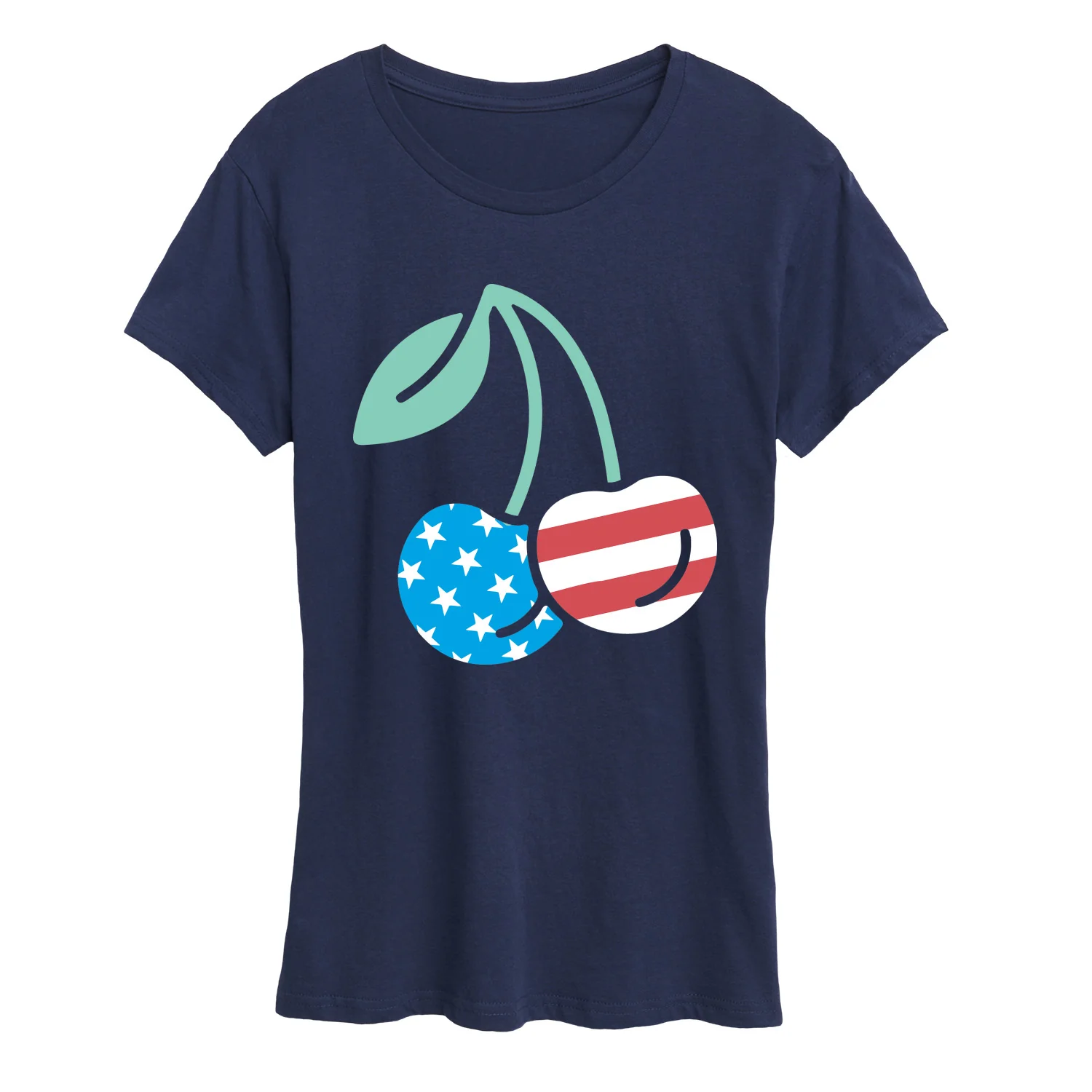 Instant Message - Americana Cherries - Women's Short Sleeve Graphic T-Shirt - Image 3