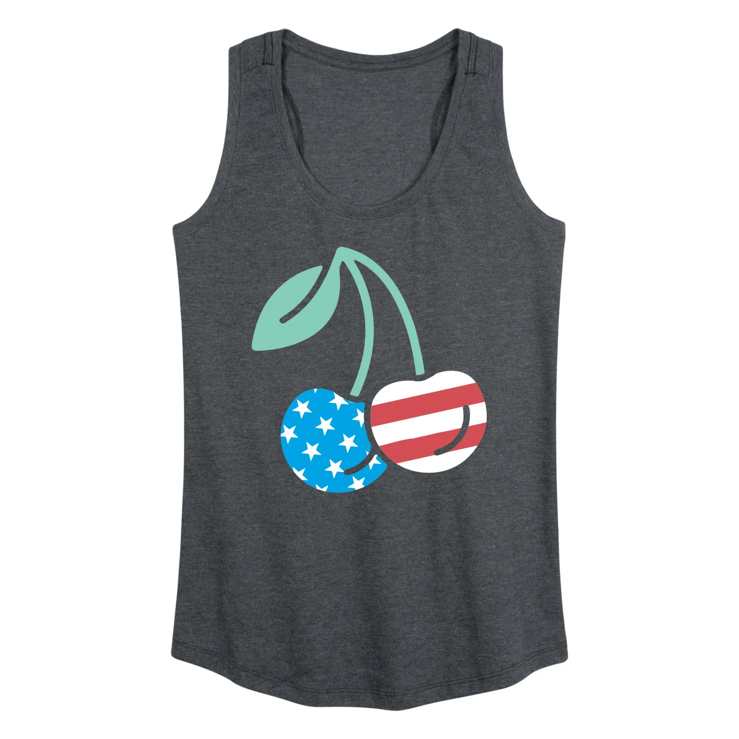 Instant Message - Americana Cherries - Women's Racerback Graphic Tank