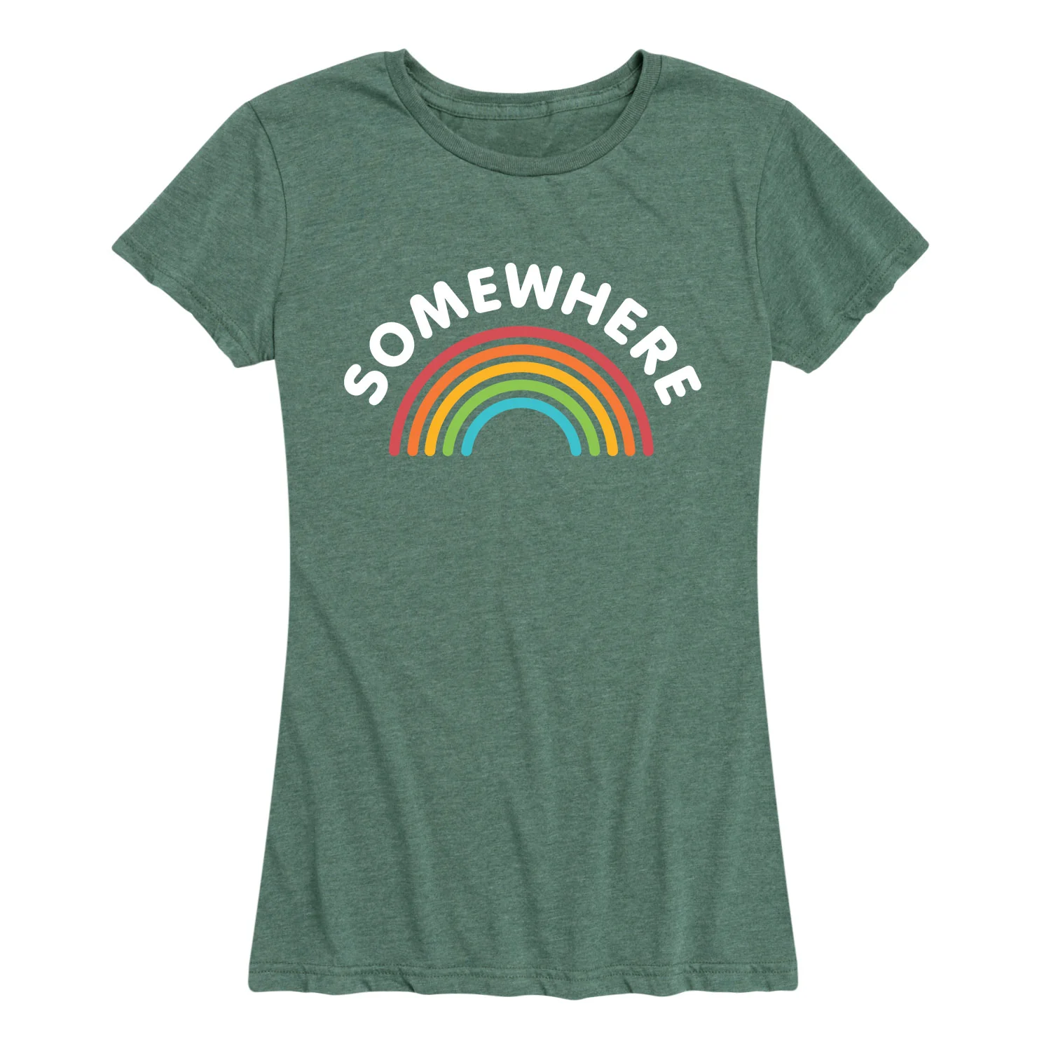 Instant Message - Somewhere Over the Rainbow - Women's Short Sleeve Graphic T-shirt - Image 3