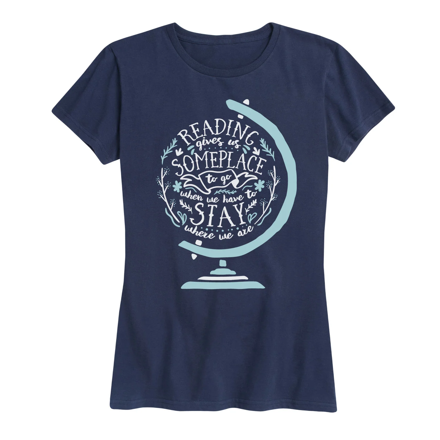 Instant Message - Reading Gives us Someplace - Women's Short Sleeve Graphic T-shirt - Image 5