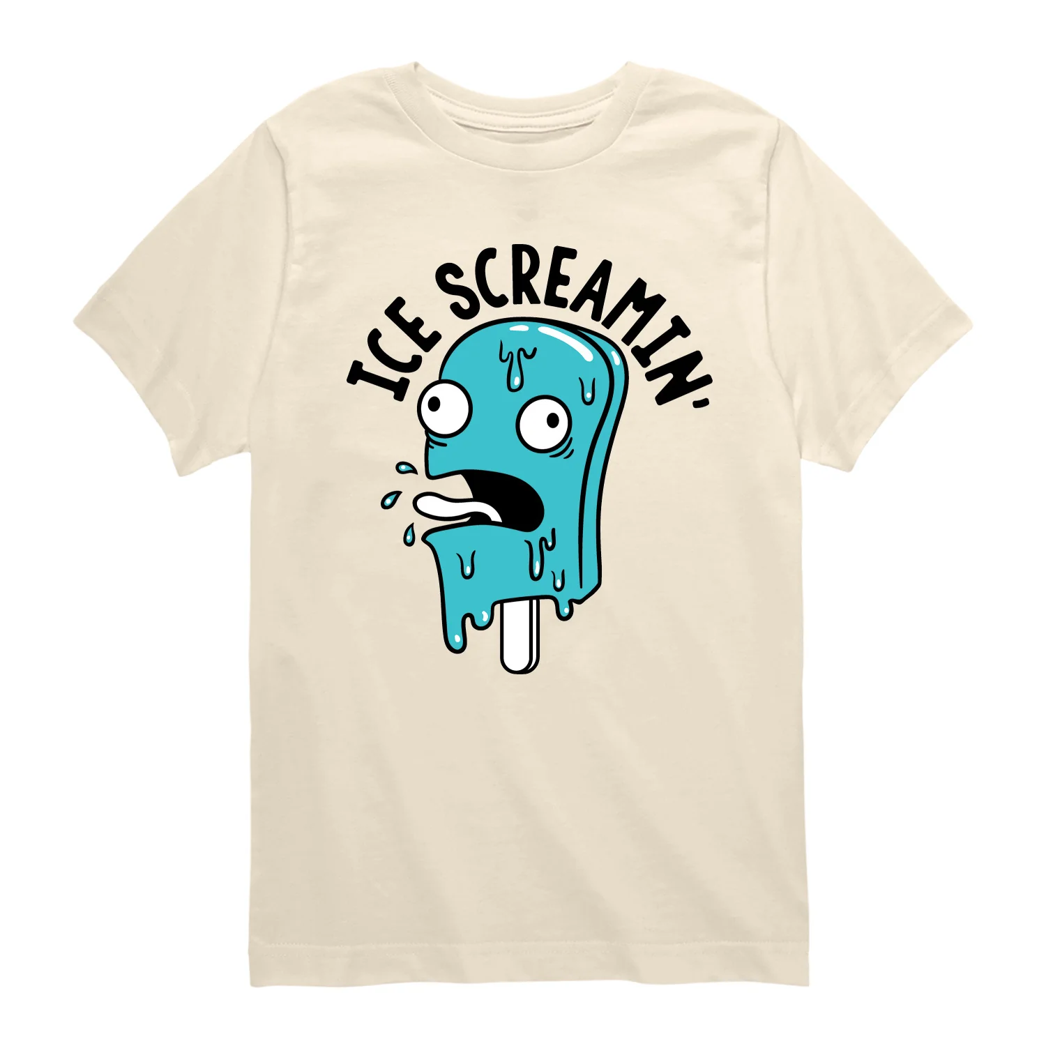 Instant Message - Ice Screamin' - Youth Boys Short Sleeve Graphic T-Shirt - Image 2