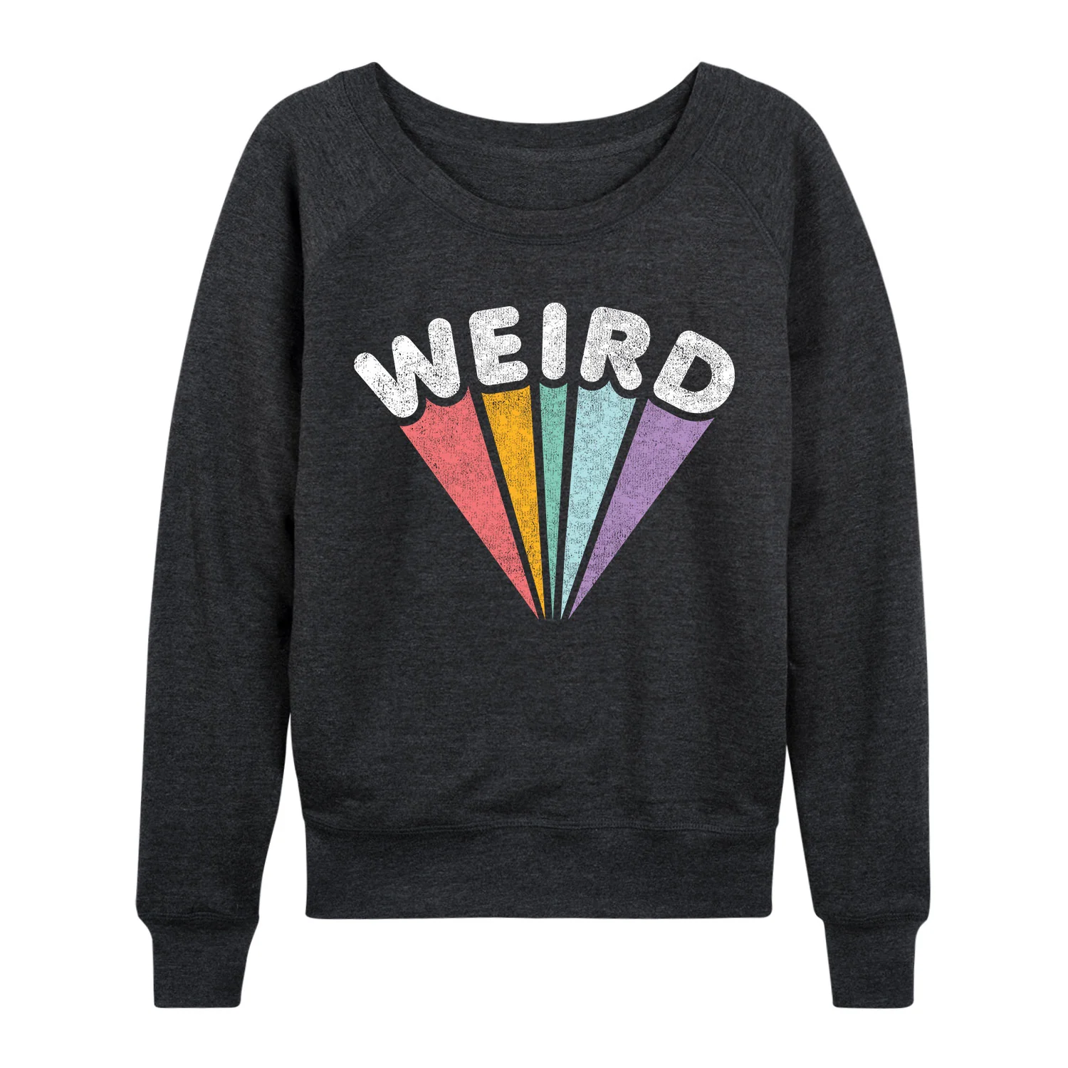 Instant Message - Weird Rainbow - Women's French Terry Long Sleeve Pullover